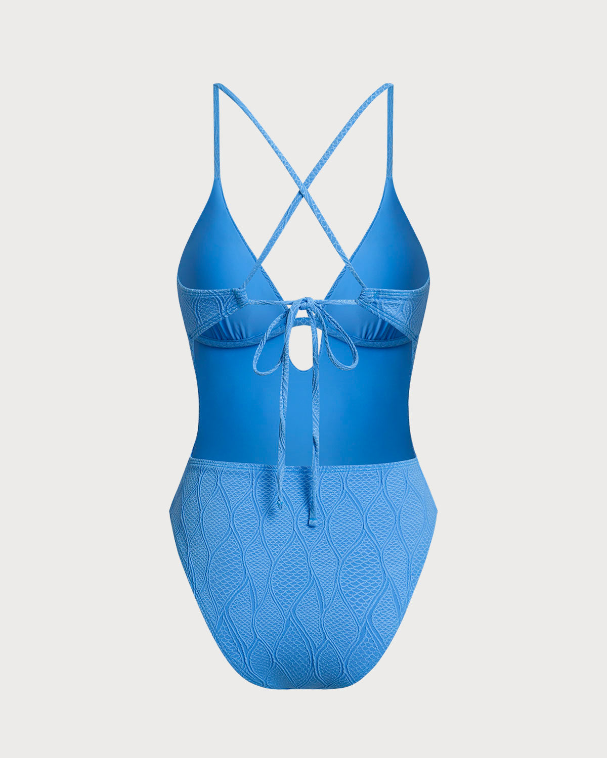 Women's Knitted Polyester One-Piece Swimsuit One-Pieces - RIHOAS