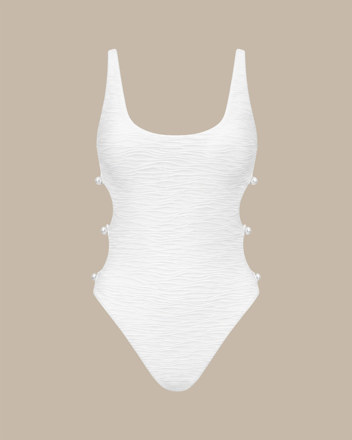 Women's Knitted Polyester One-Piece Swimsuit - RIHOAS - 02