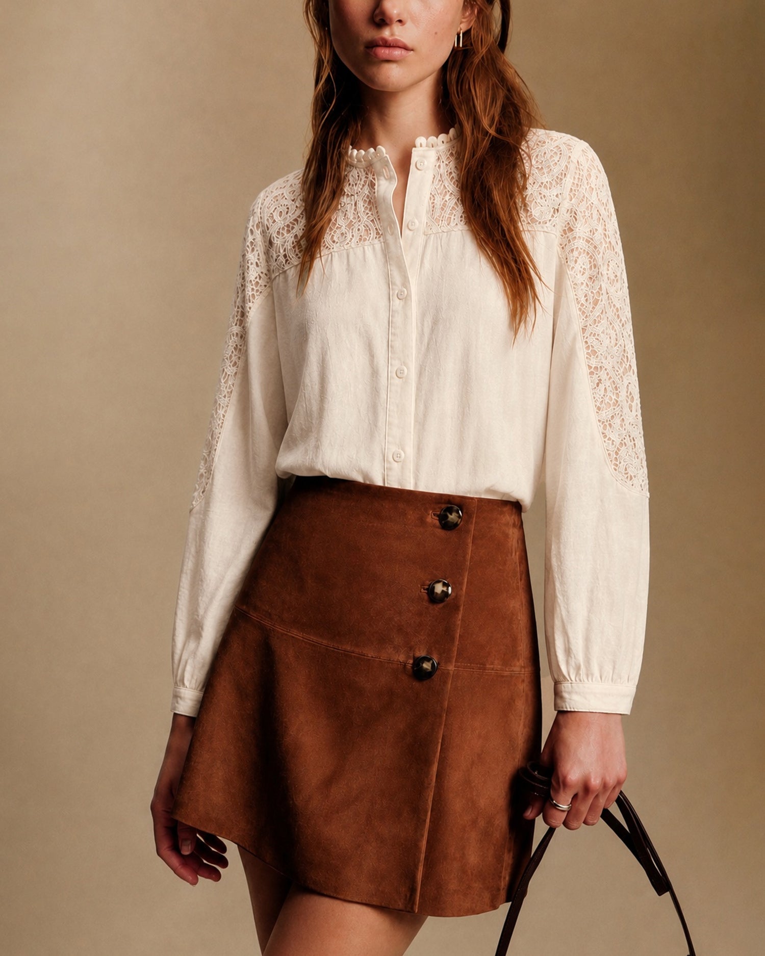 Women's Knitted Polyester Shirt Tops - RIHOAS