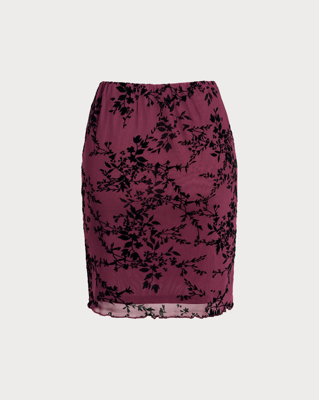 Women's Knitted Polyester Skirt Bottoms - RIHOAS