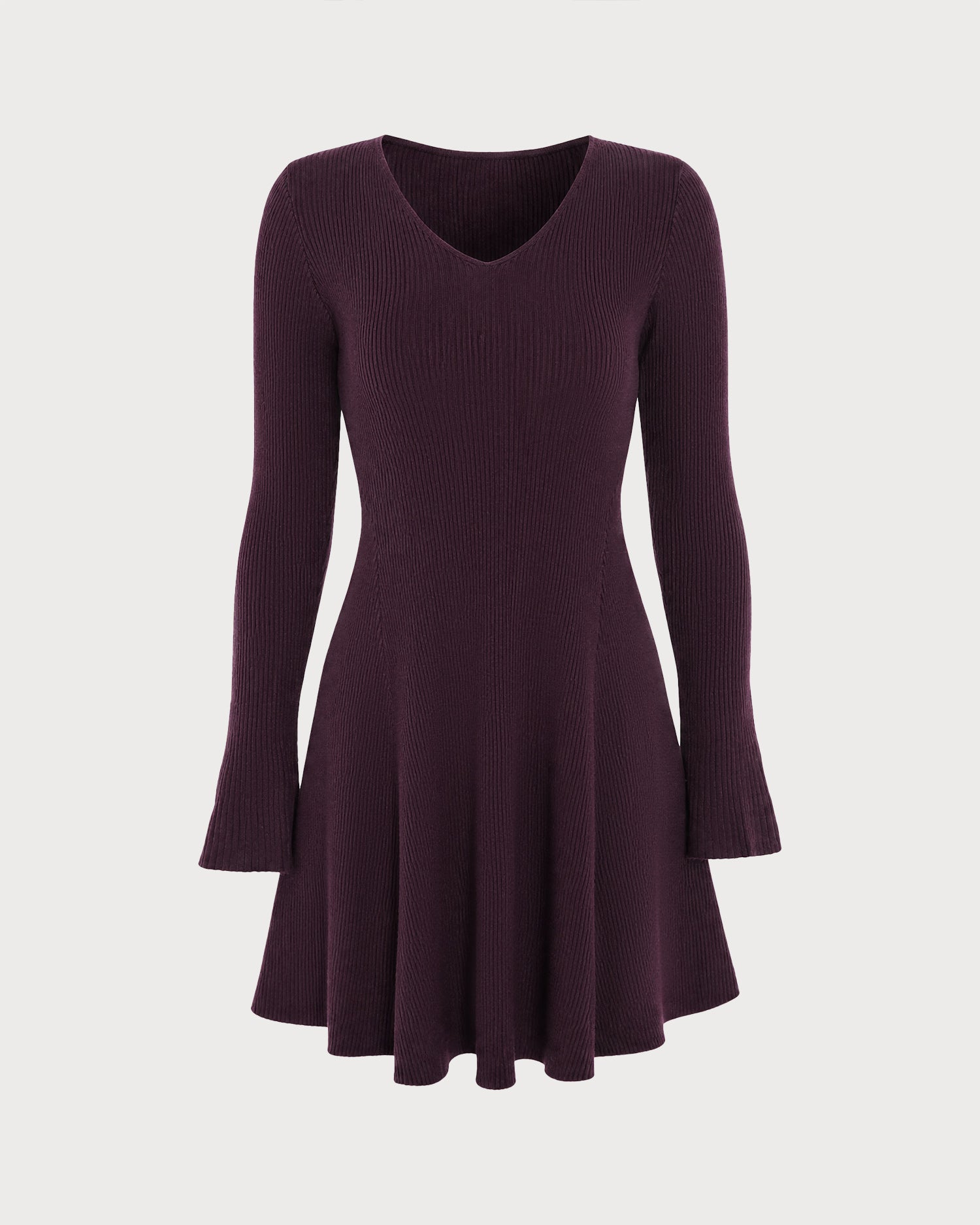 Women's Knitted Polyester Sweater Dress - RIHOAS - 02