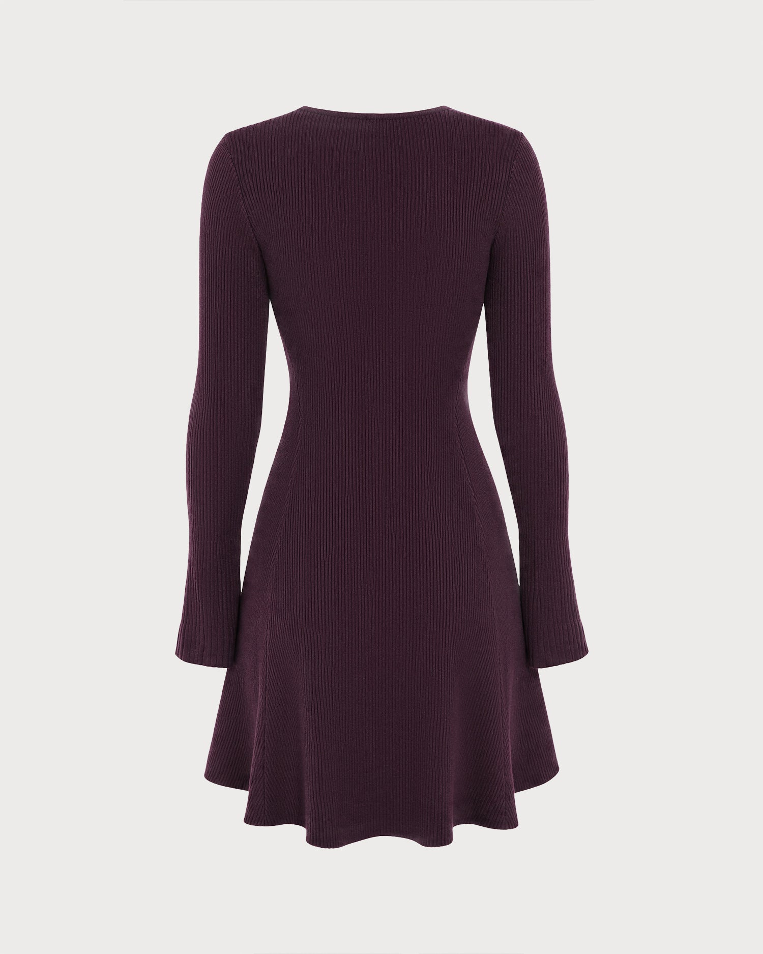 Women's Knitted Polyester Sweater Dress - RIHOAS - 03