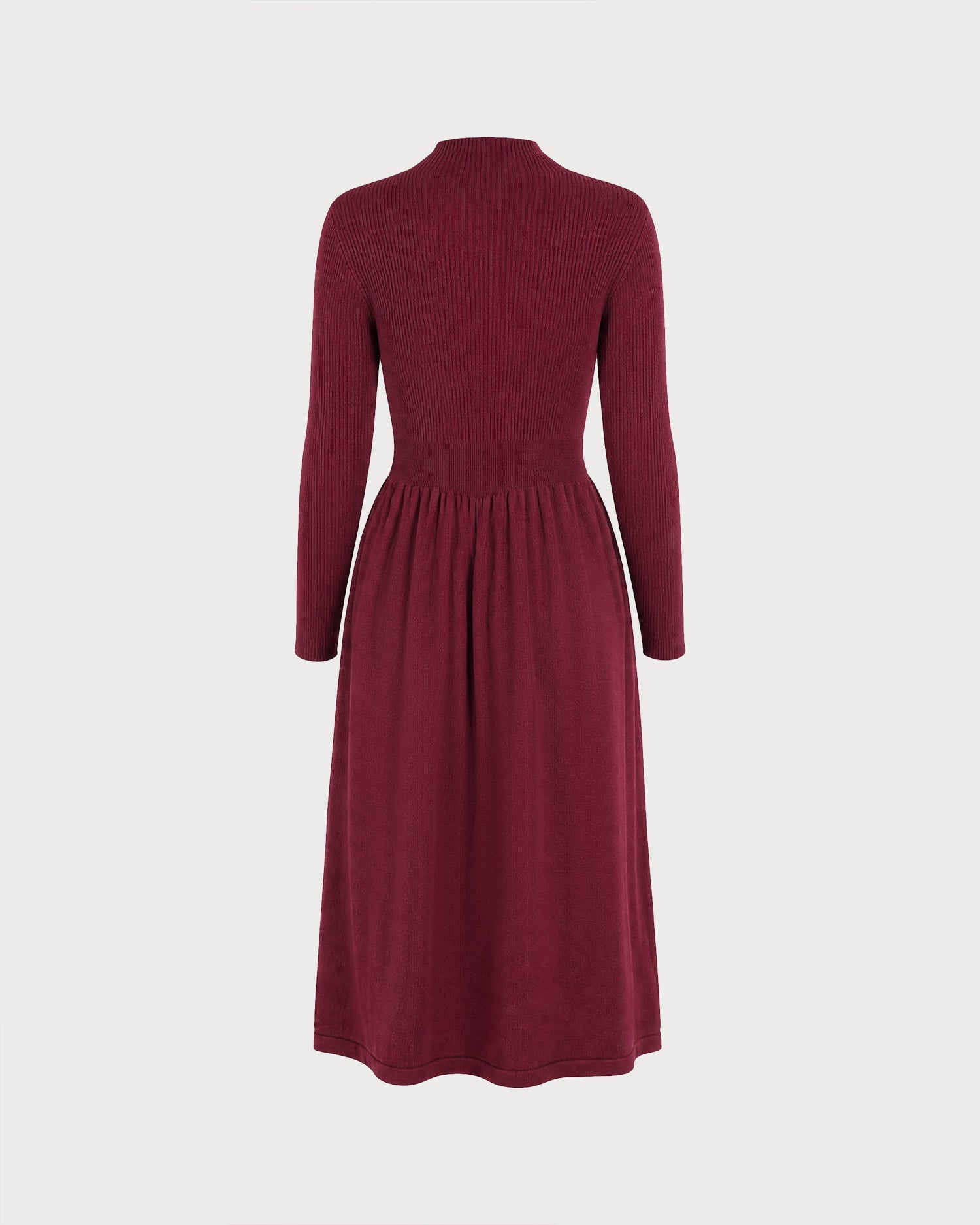 Women's Knitted Polyester Sweater Dress - RIHOAS - 02