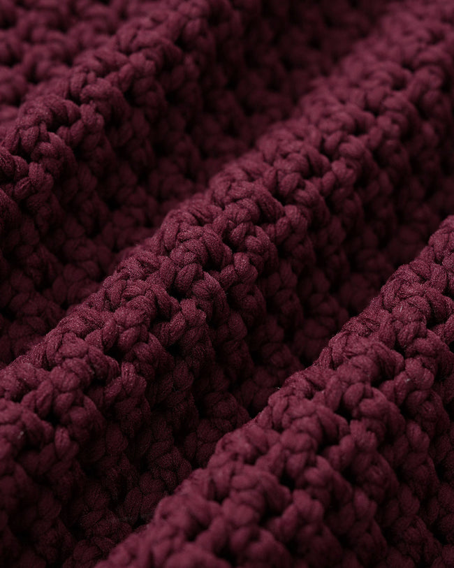 Women's Knitted Polyester Sweater Tops - RIHOAS