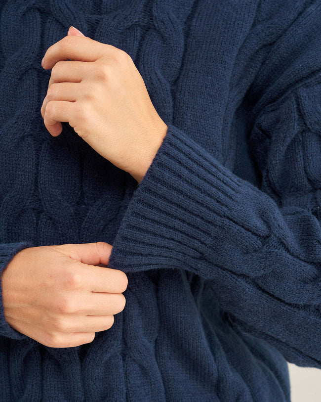 Women's Knitted Polyester Sweater Tops - RIHOAS