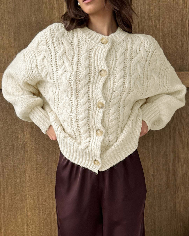 Women's Knitted Polyester Sweater Tops - RIHOAS
