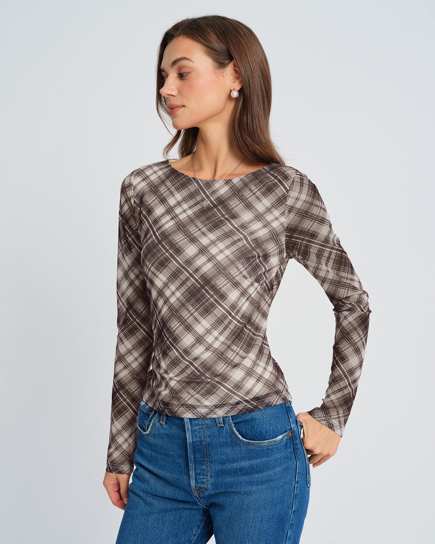 Women's Knitted Polyester Tees Tops - RIHOAS