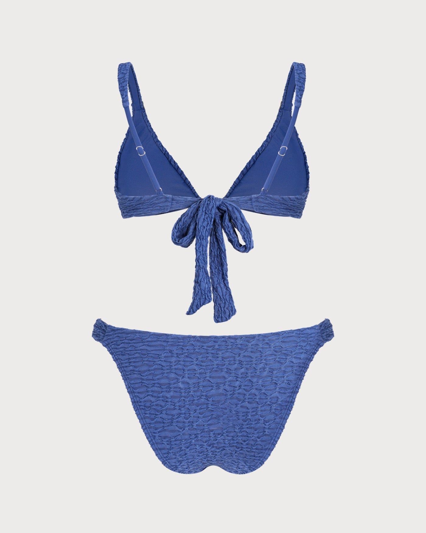 Women's Knitted Polyester Trim Bikini Set Bikinis - RIHOAS