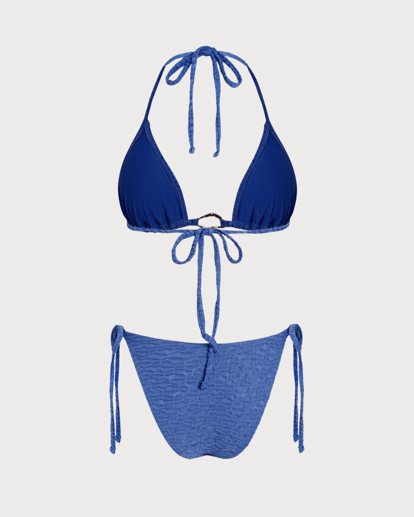 Women's Knitted Polyester Trim Bikini Set Bikinis - RIHOAS
