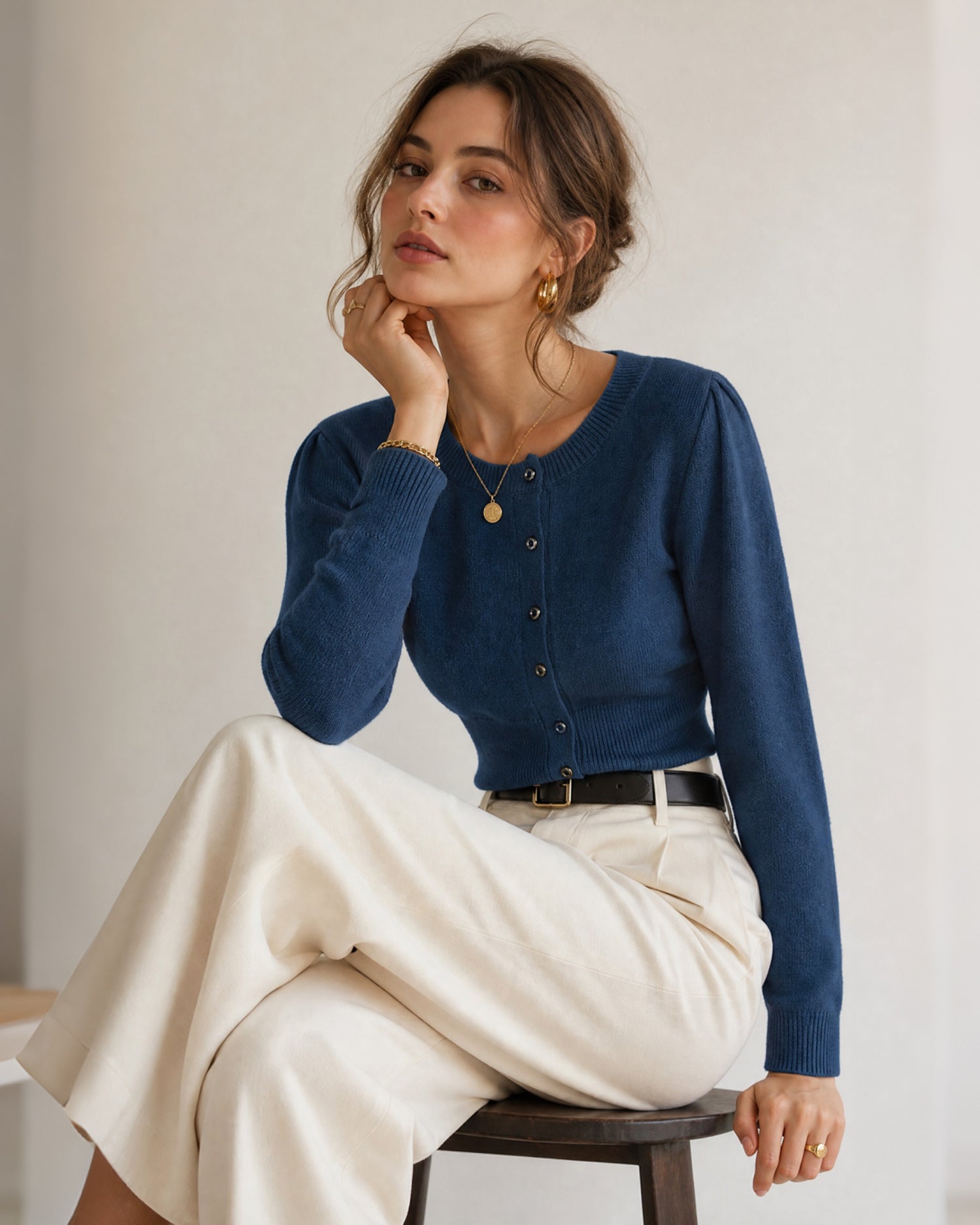Women's Knitted Viscose Cardigans - RIHOAS