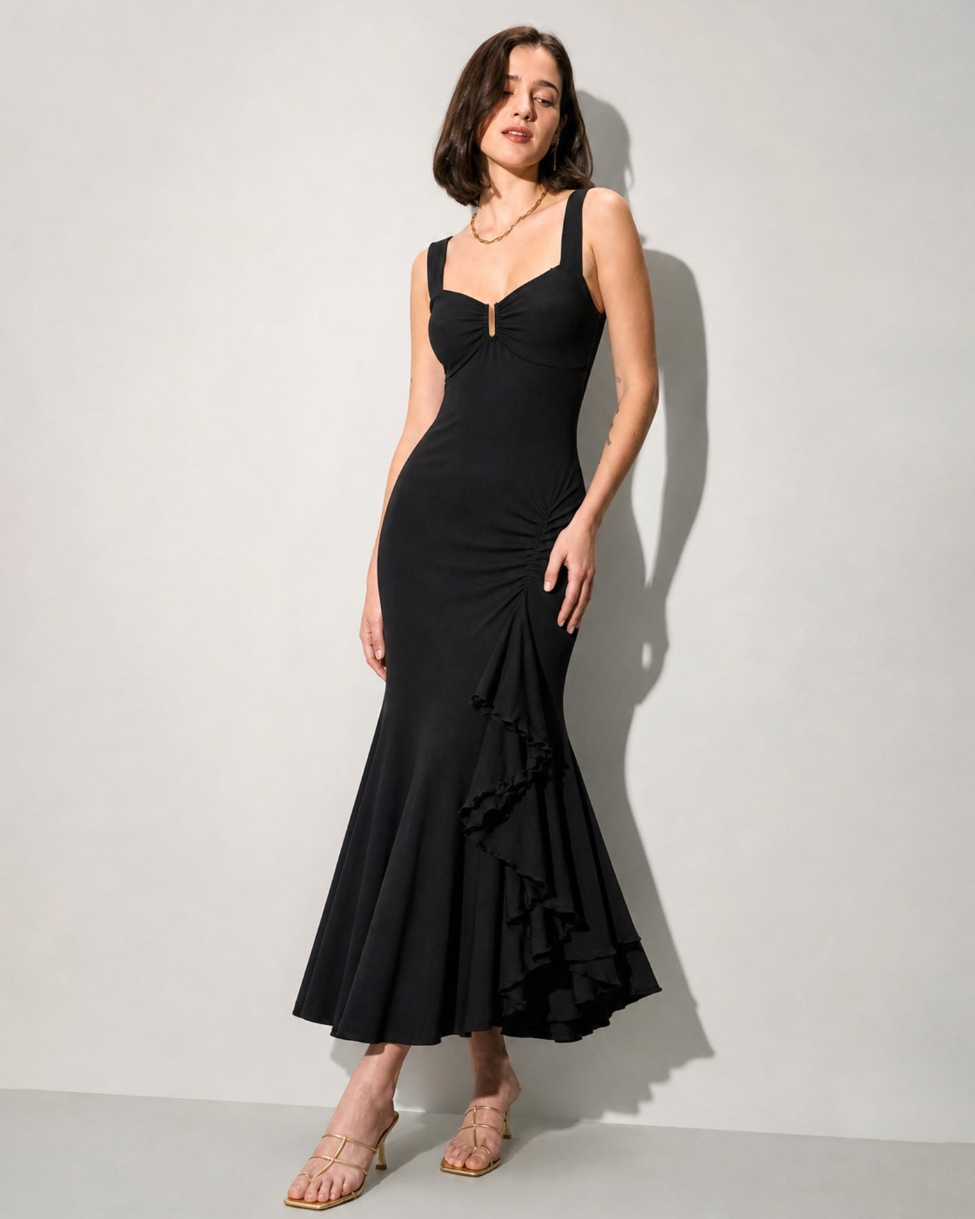 Women's Knitted Viscose Maxi Dresses Dresses - RIHOAS