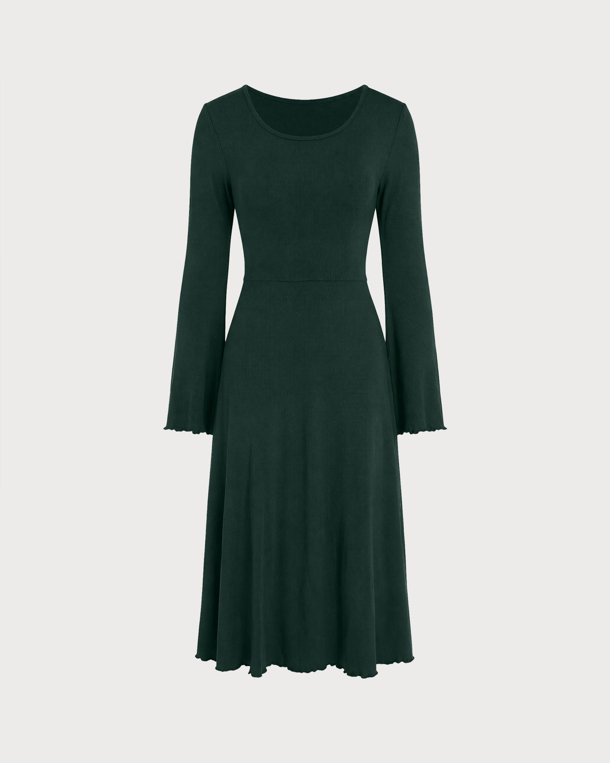 Women's Knitted Viscose Midi Dresses - RIHOAS - 04