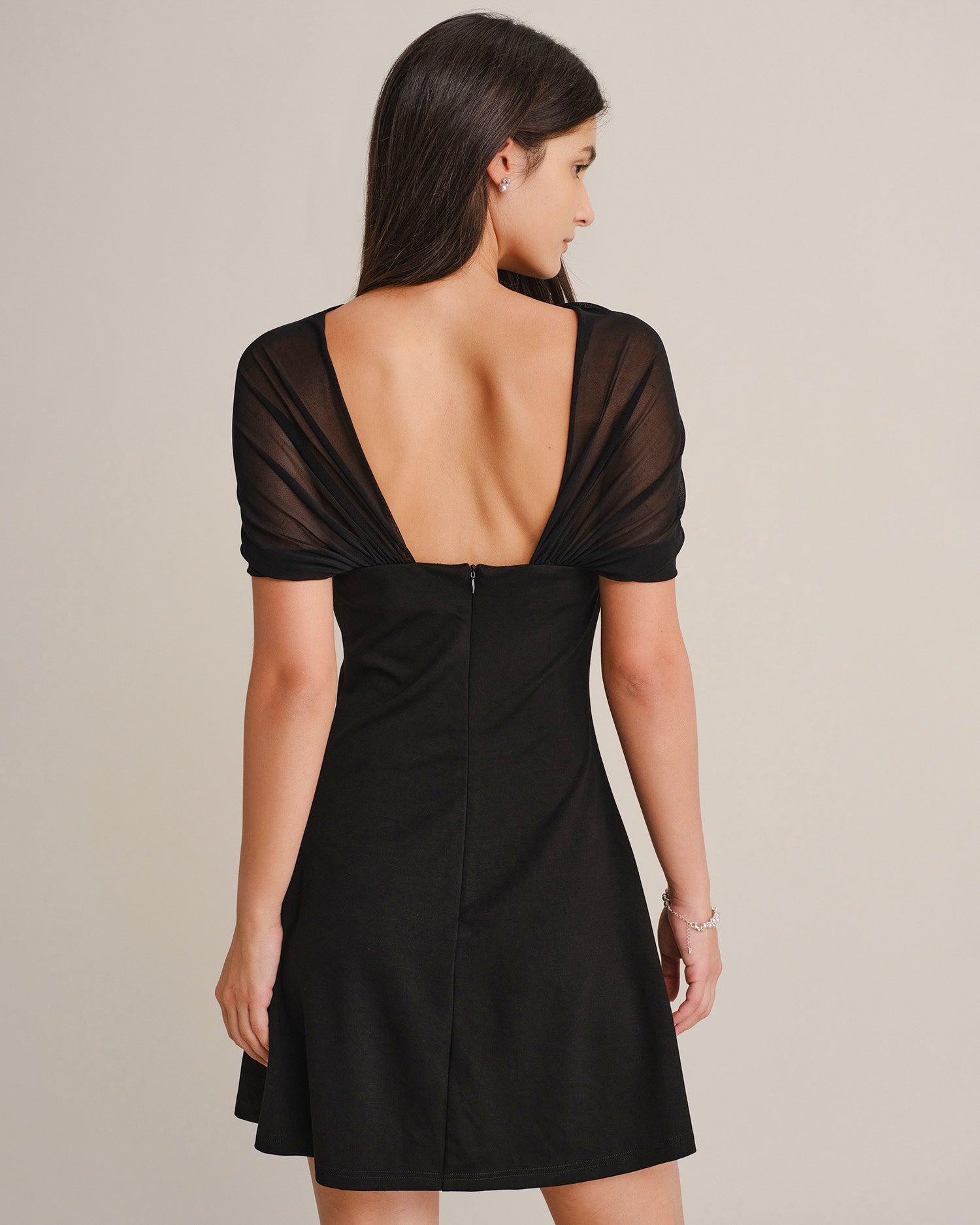 Women's Knitted Viscose Mini Dresses - RIHOAS - 03