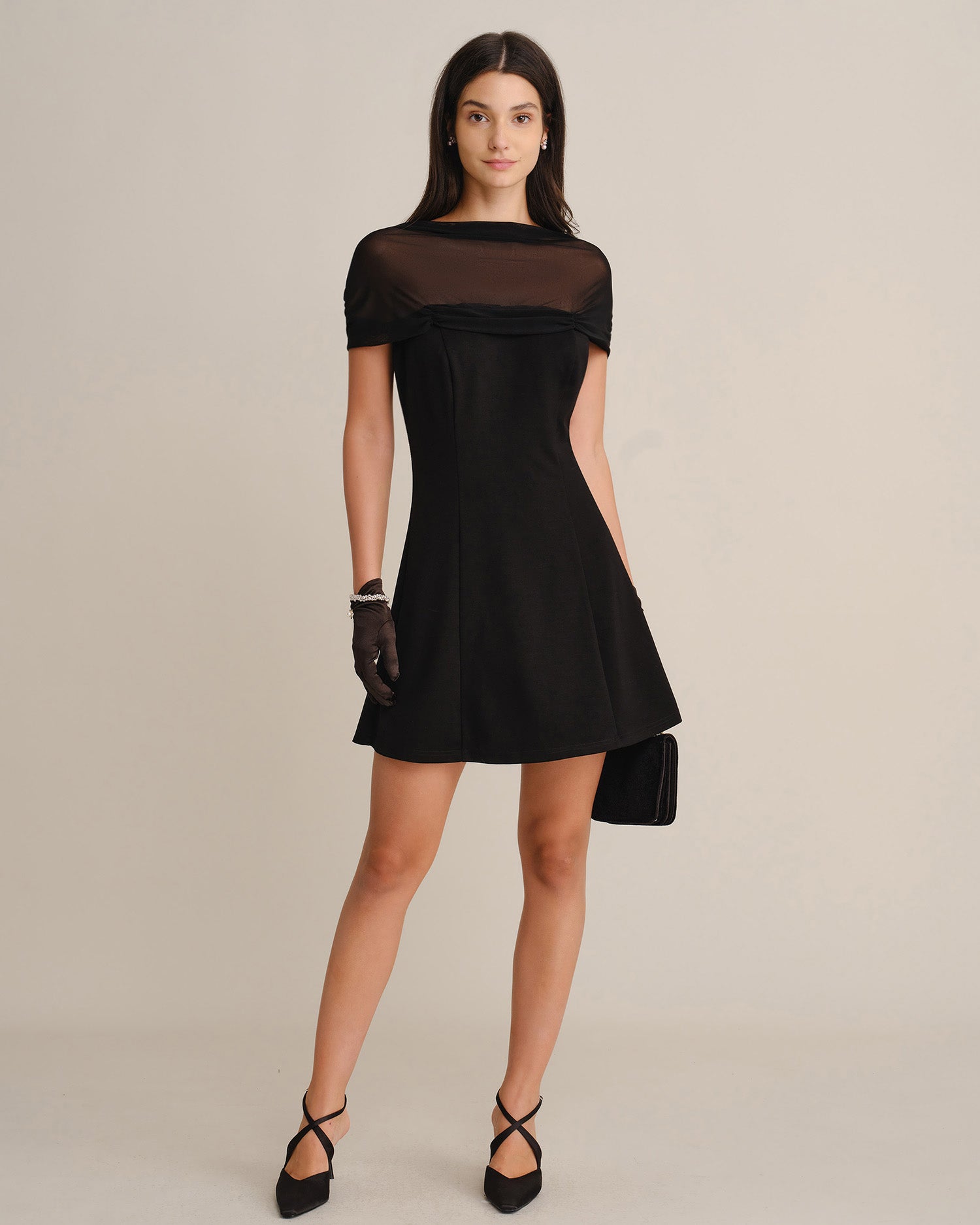 Women's Knitted Viscose Mini Dresses - RIHOAS - 01