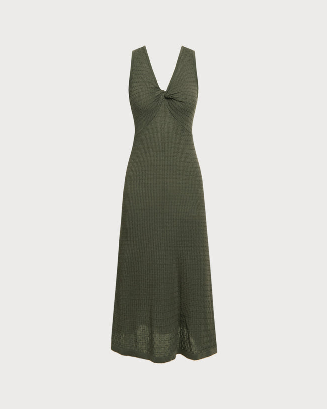 Women's Knitted Viscose Sweater Dress Dresses - RIHOAS