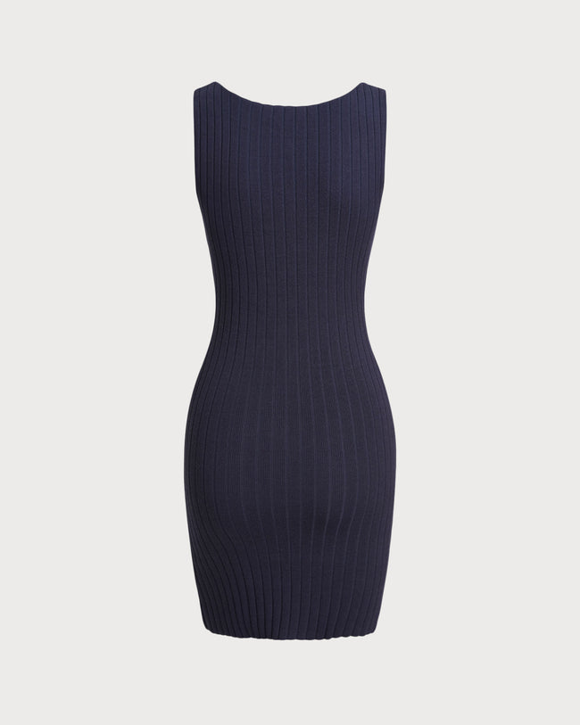 Women's Knitted Viscose Sweater Dress Dresses - RIHOAS
