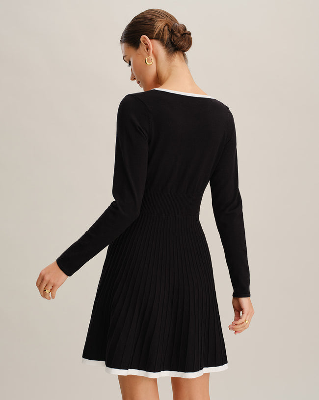 Women's Knitted Viscose Sweater Dress Dresses - RIHOAS