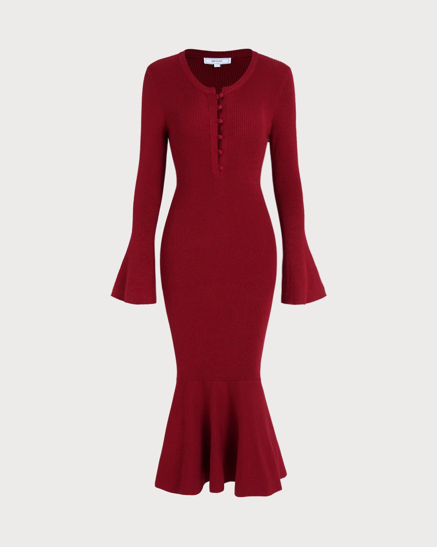 Women's Knitted Viscose Sweater Dresses Dresses - RIHOAS