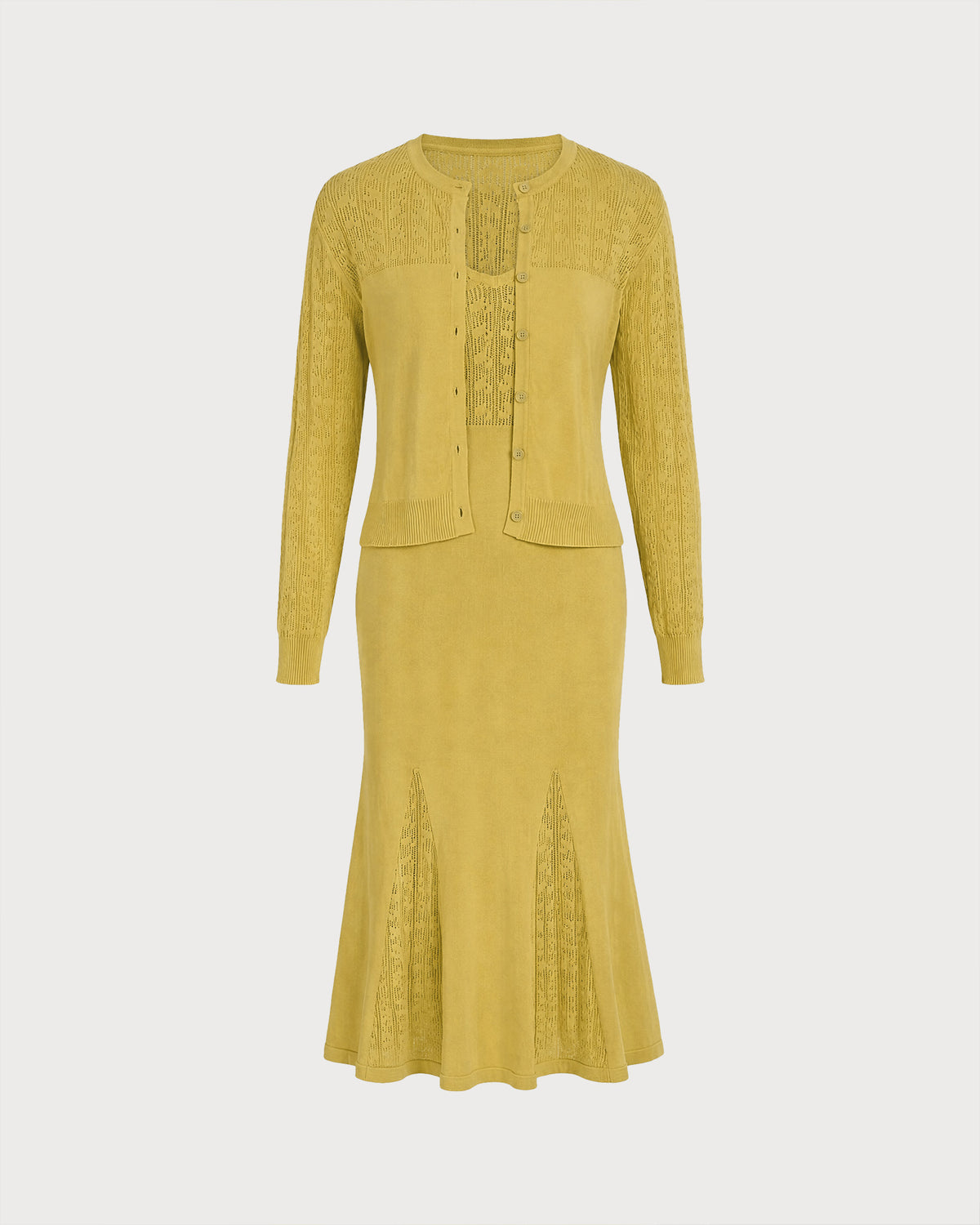 Women's Knitted Viscose Sweater Dresses - RIHOAS - 10