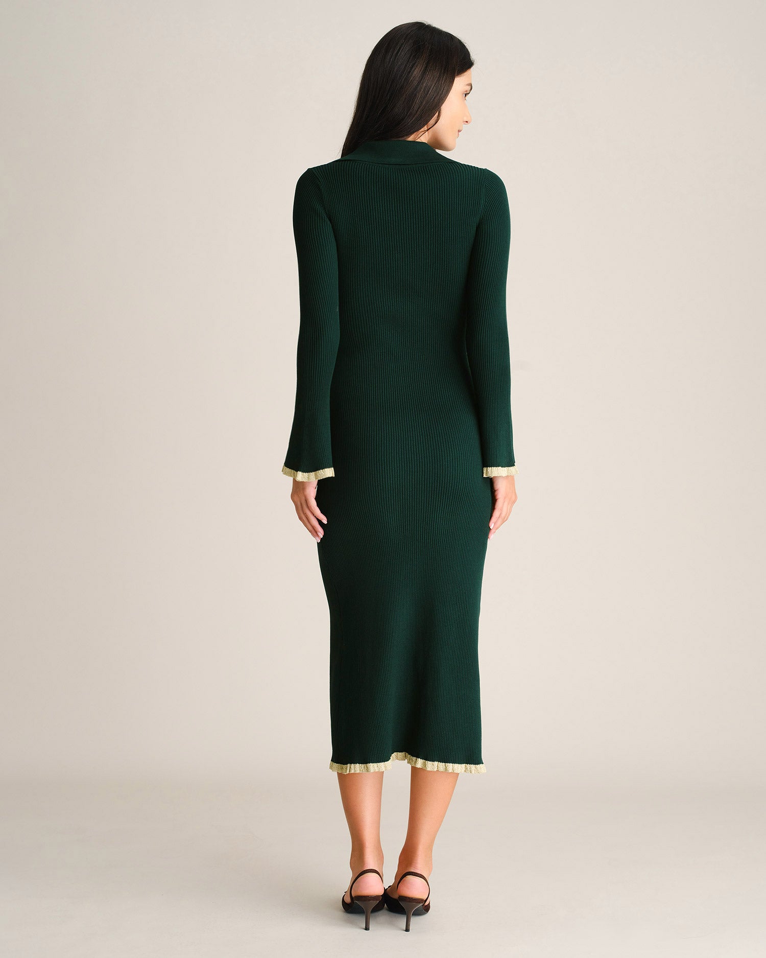 Women's Knitted Viscose Sweater Dresses - RIHOAS - 04