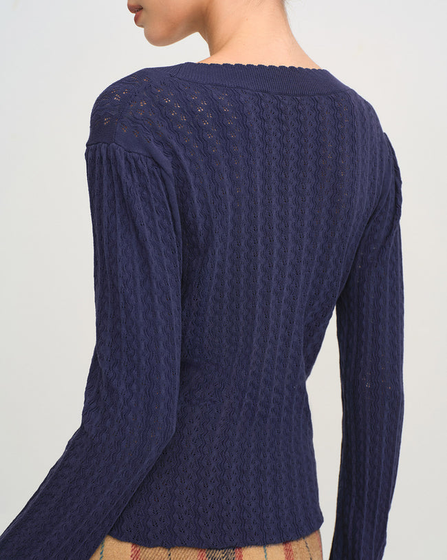 Women's Knitted Viscose Sweater Tops - RIHOAS