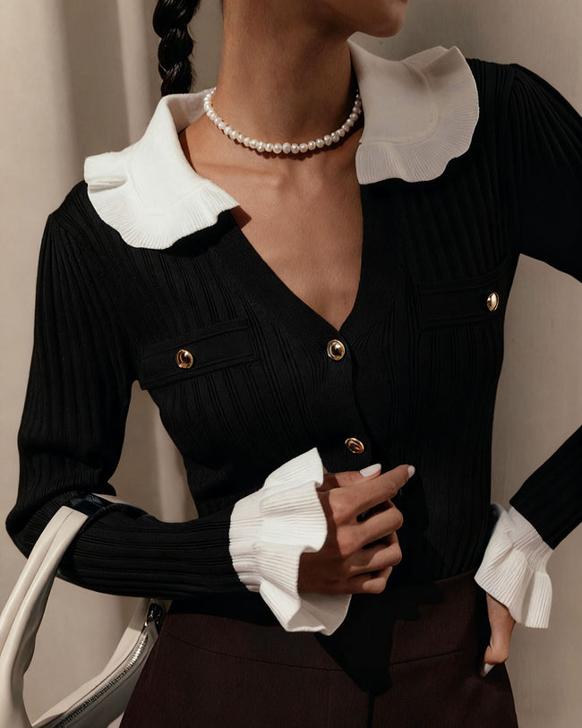 Women's Knitted Viscose Sweater Tops - RIHOAS