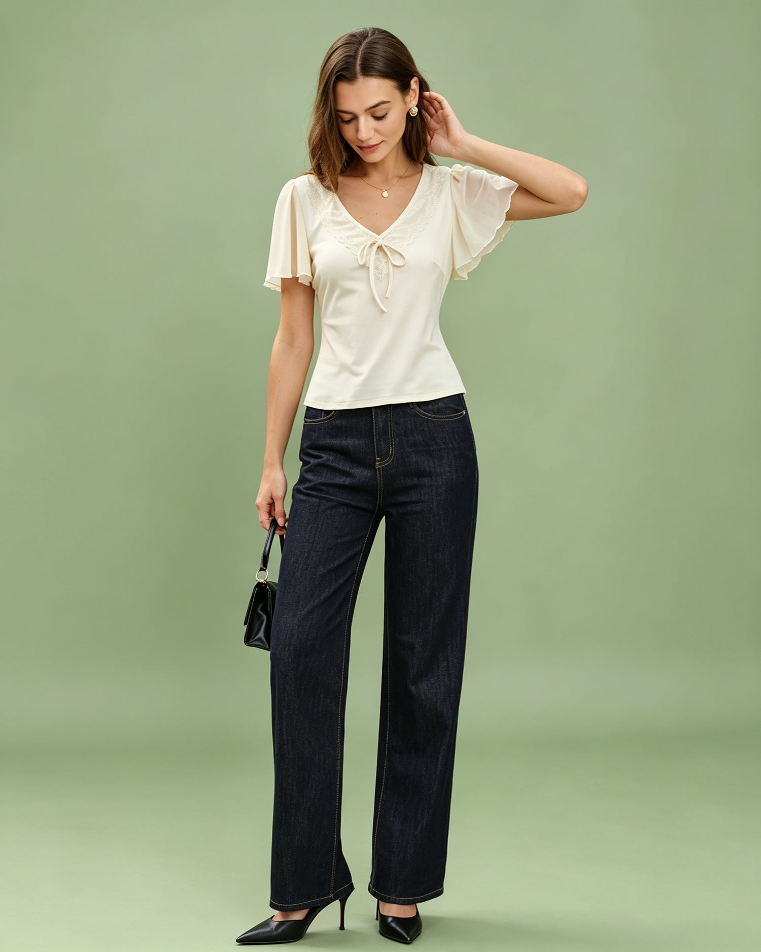 Women's Knitted Viscose Tees Tops - RIHOAS