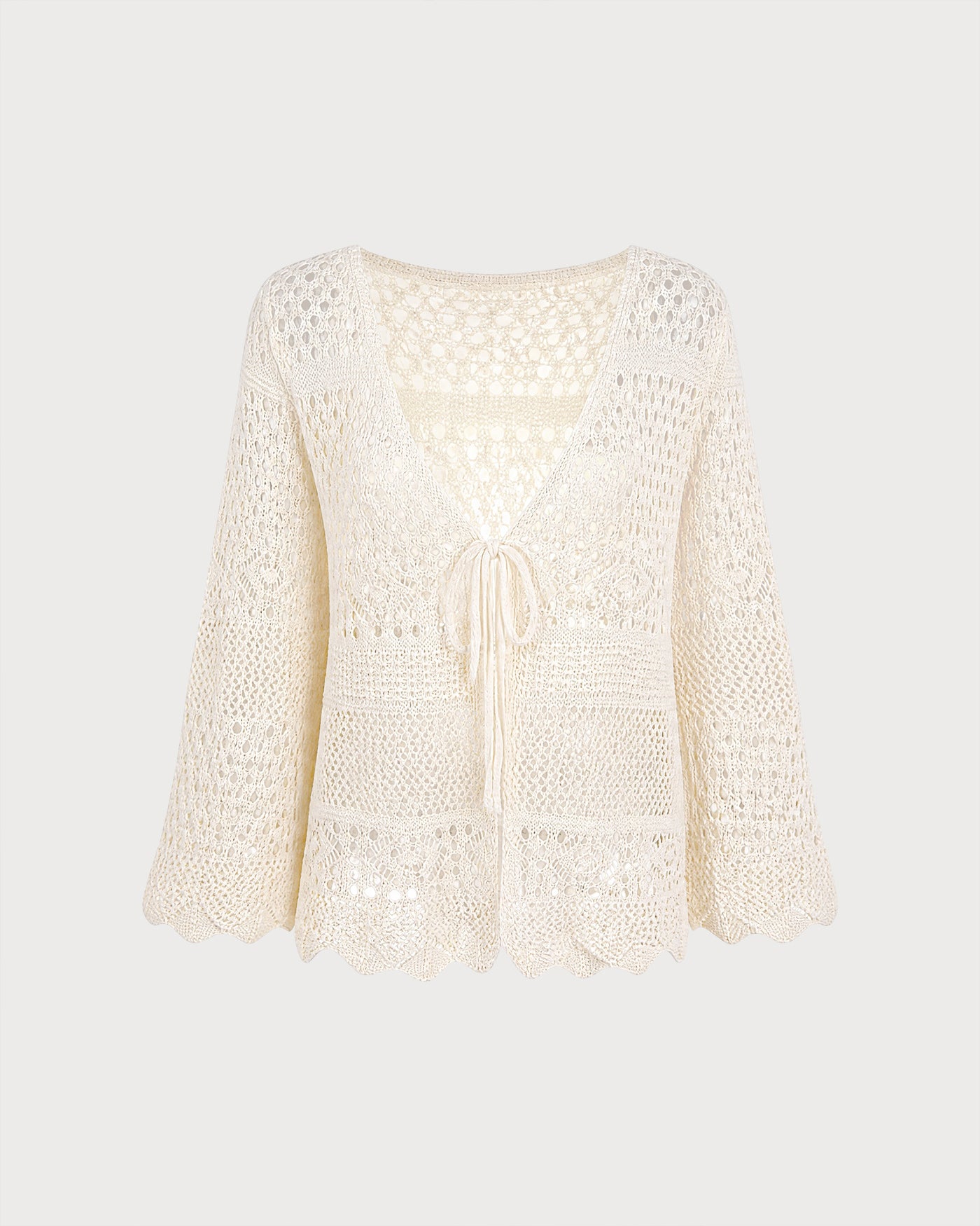 Women's Polyester Knit Cardigan Cover-ups - RIHOAS