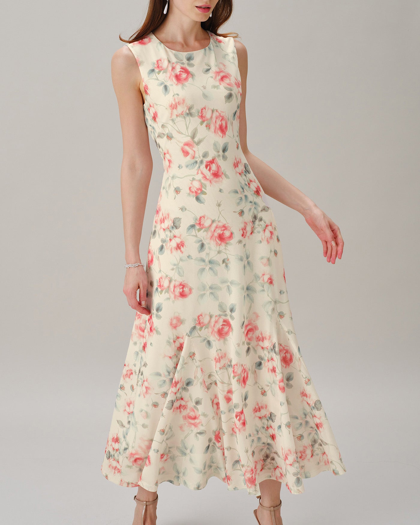Women's Polyester Knit Maxi Dress Dresses - RIHOAS