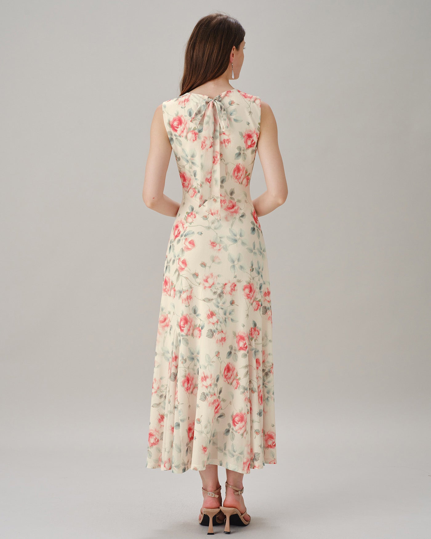Women's Polyester Knit Maxi Dress Dresses - RIHOAS