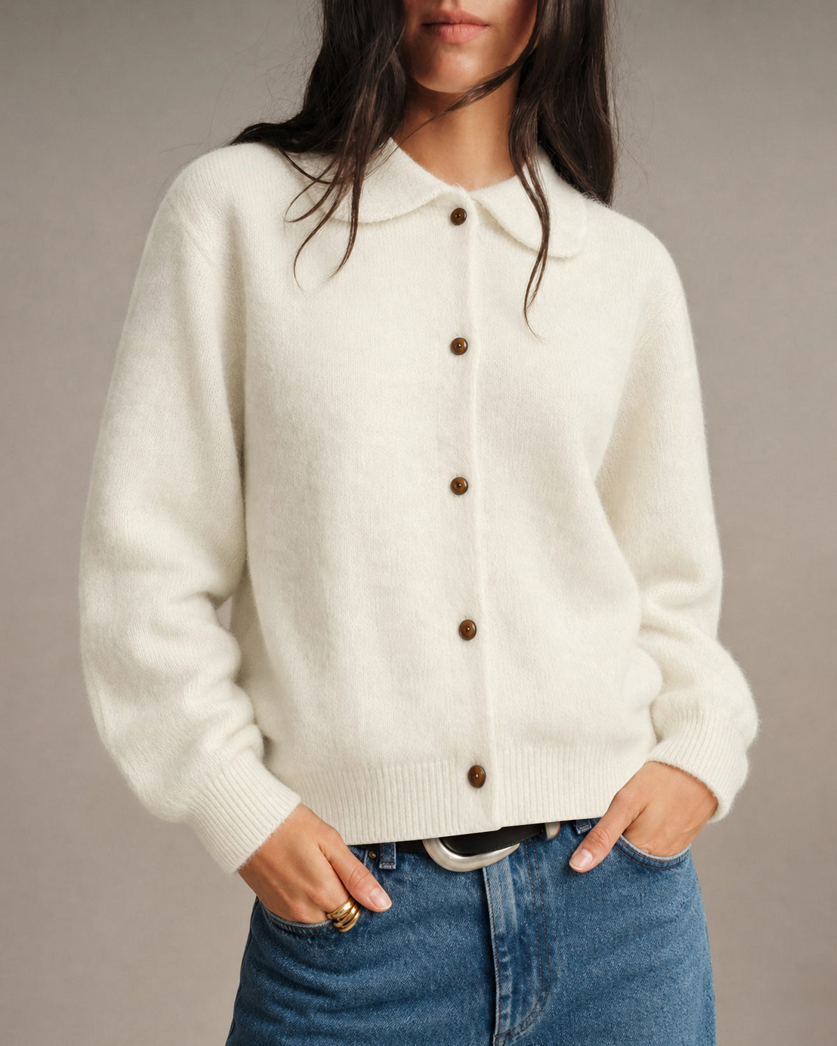 Women's Polyester Knit Sweater - RIHOAS