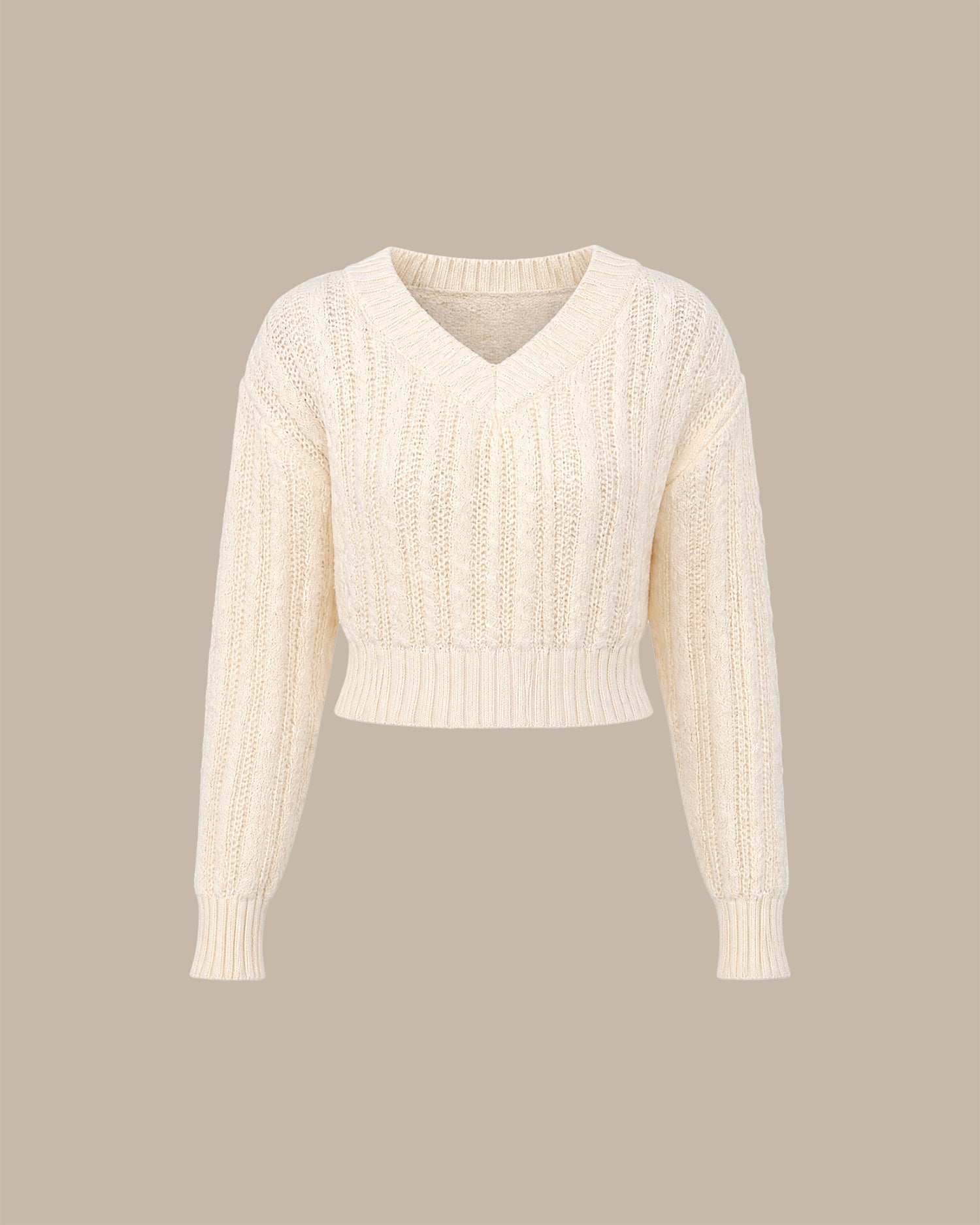 Women's Polyester Knit Sweater - RIHOAS - 01