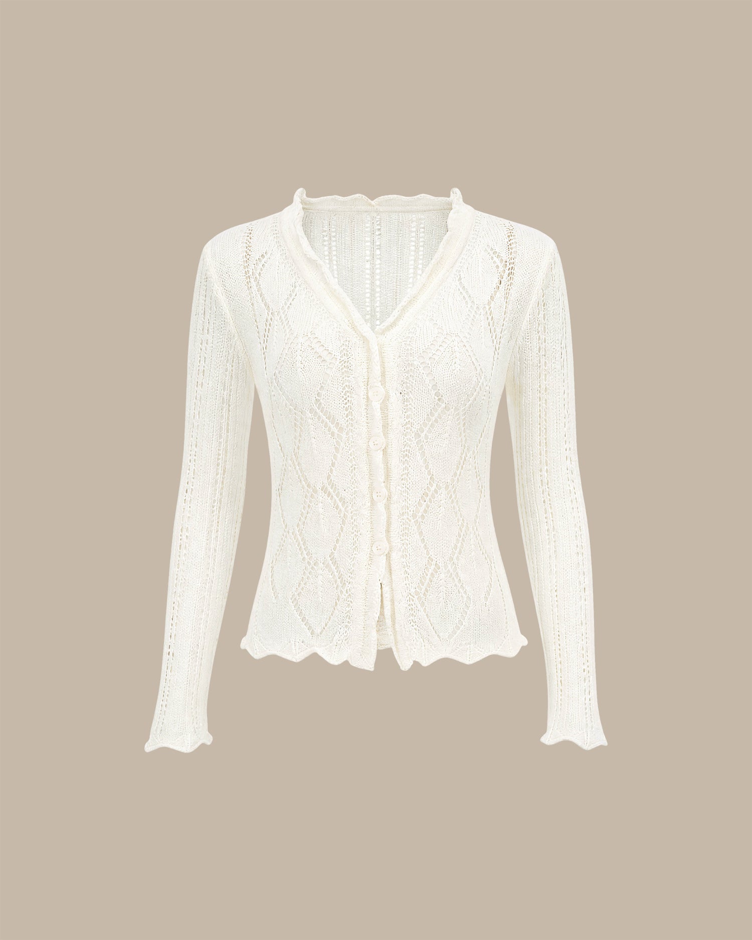 Women's Polyester Knit Sweater - RIHOAS - 02