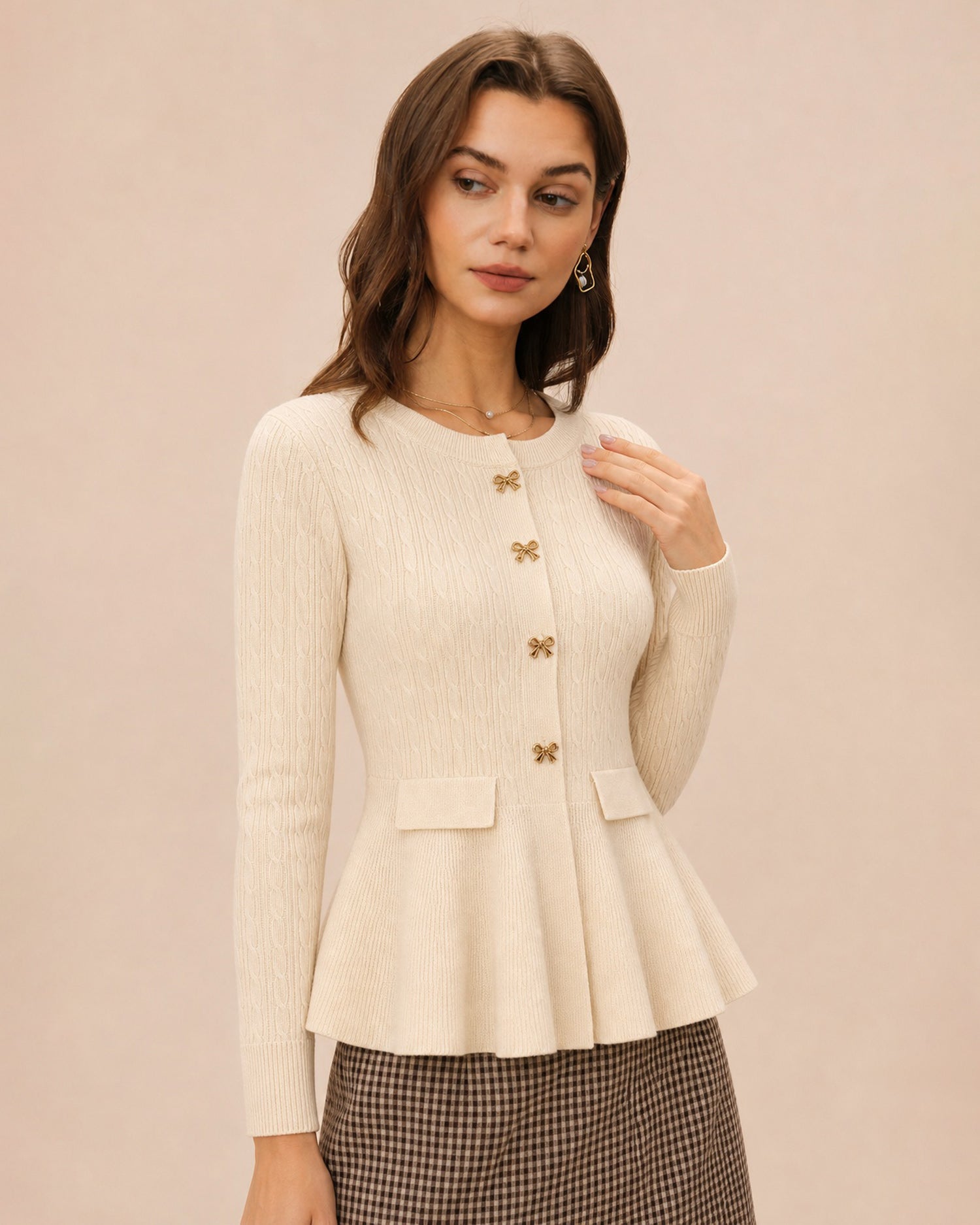 Women's Polyester Knit Sweater - RIHOAS - 04