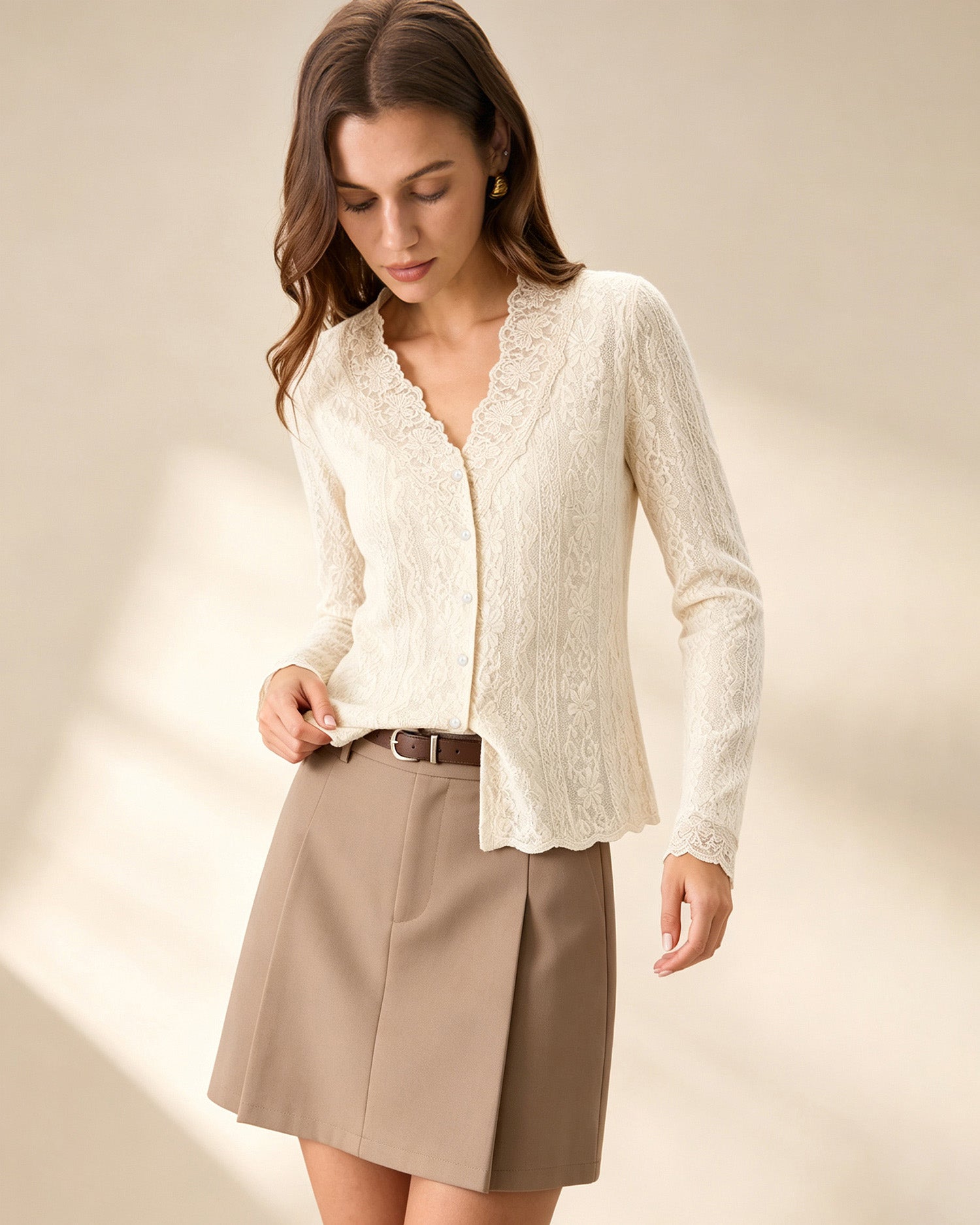 Women's Polyester Knit Sweater - RIHOAS