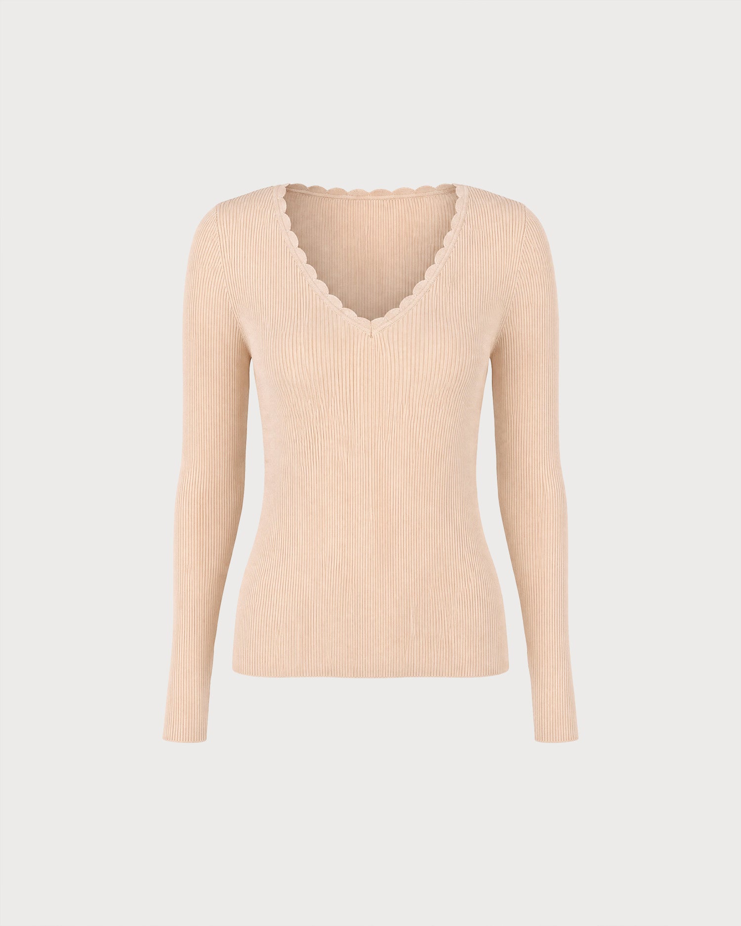 Women's Polyester Knit Sweater - RIHOAS - 01