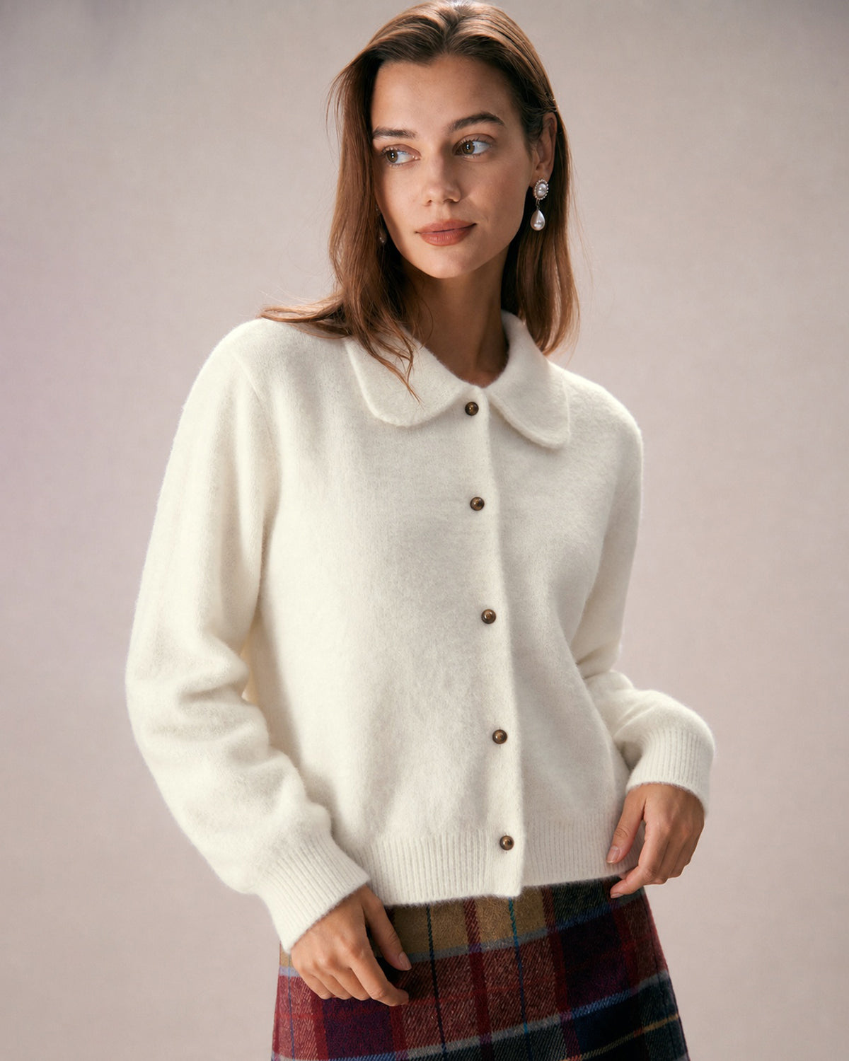 Women's Polyester Knit Sweater - RIHOAS - 01