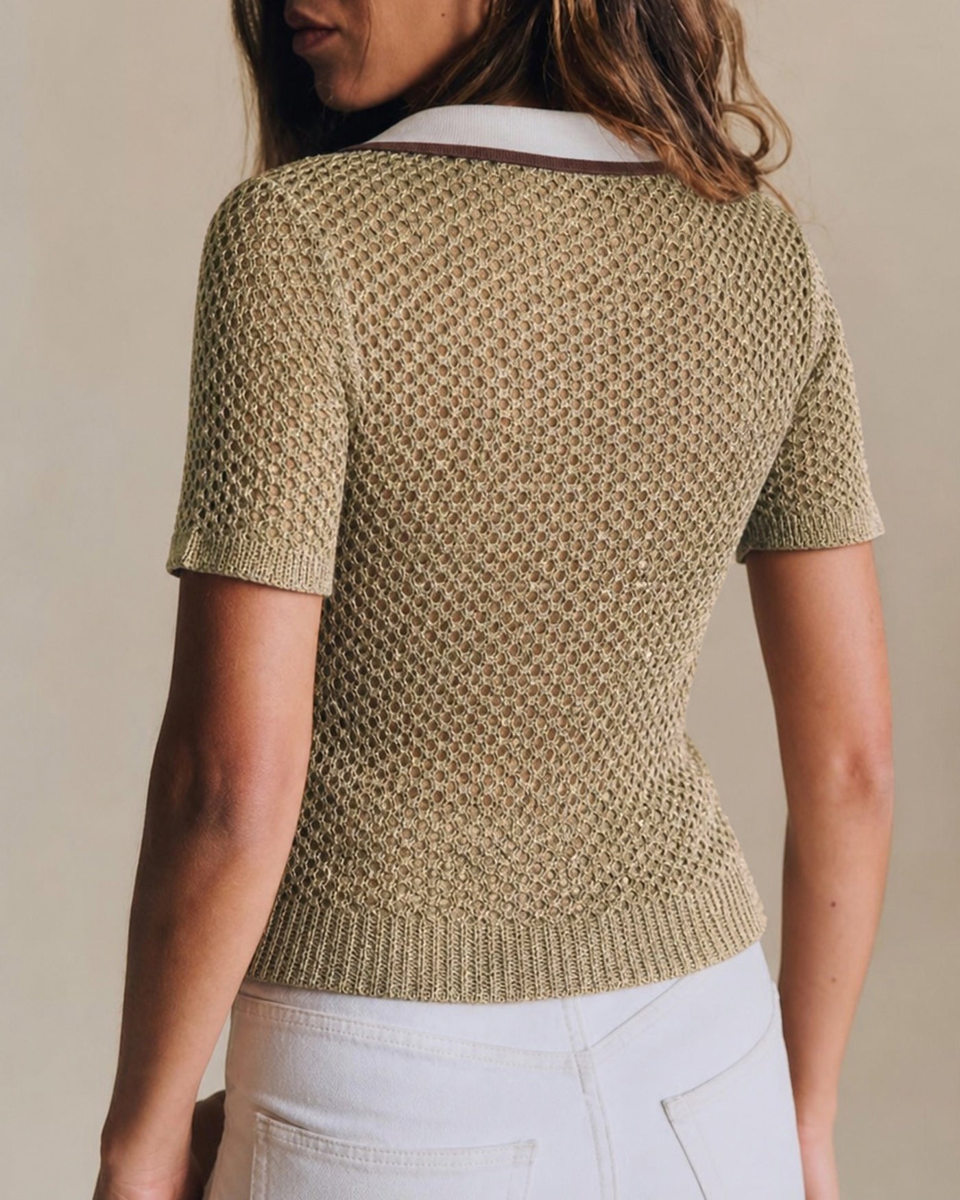 Women's Polyester Knit Sweater Tops - RIHOAS