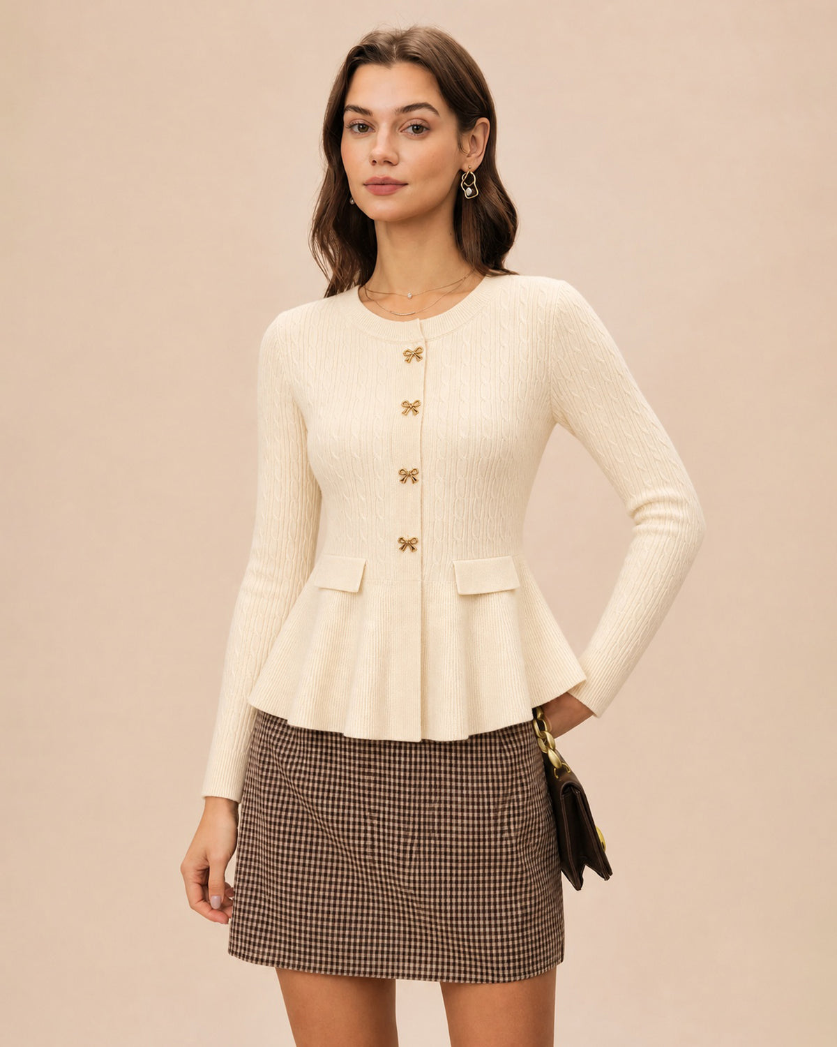 Women's Polyester Knit Sweater - RIHOAS - 02
