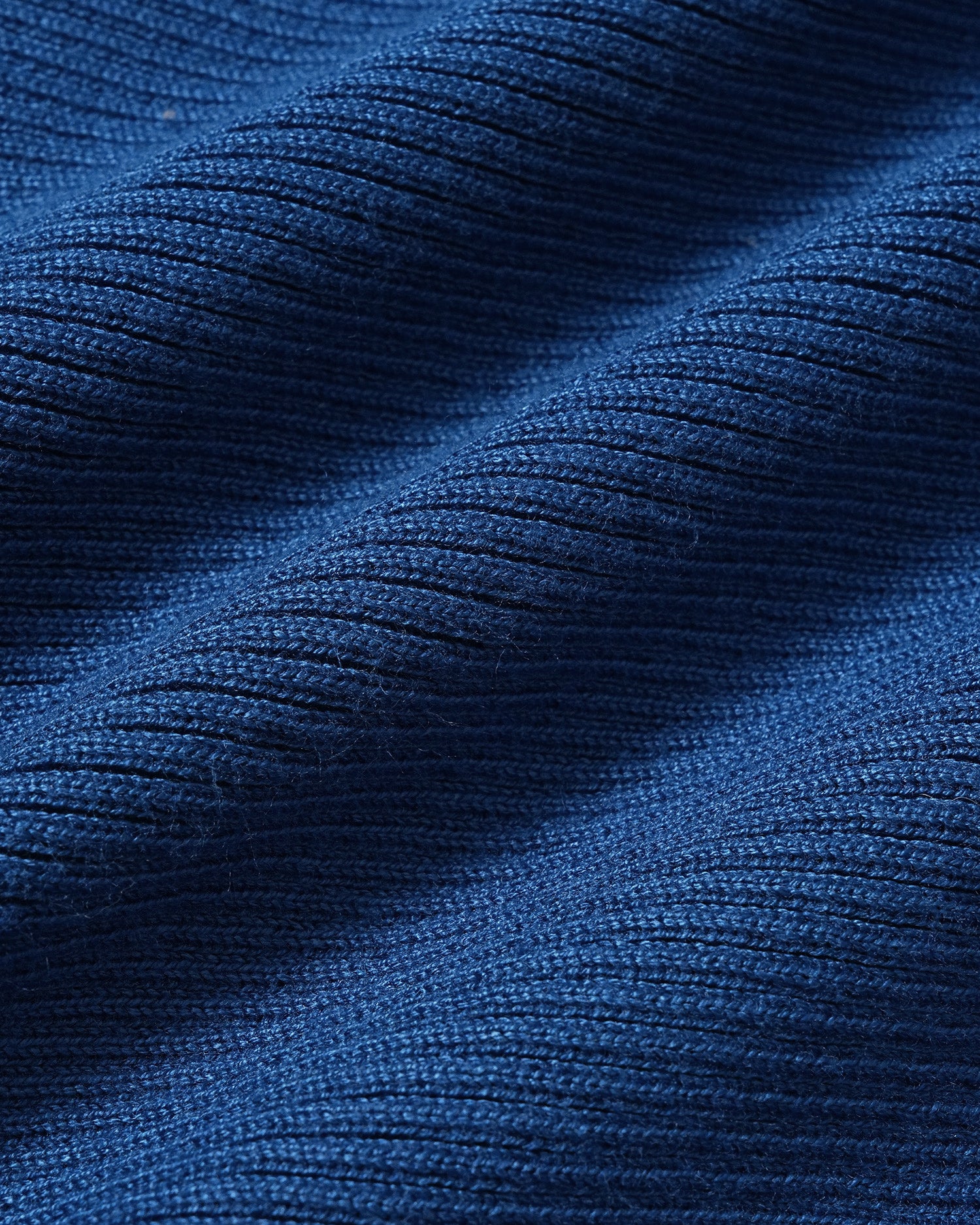 Blue Round Neck Textured Knit Sweater 04