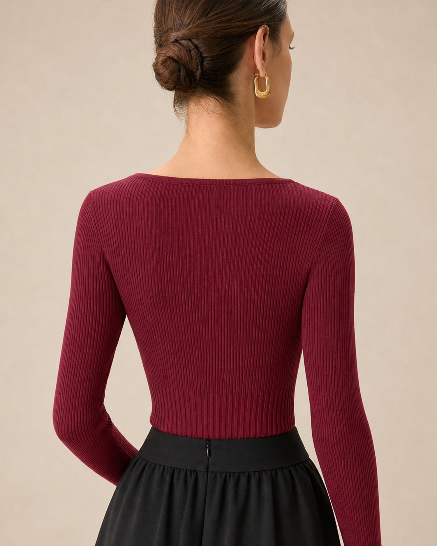 Women's Viscose Knit Sweater - RIHOAS - 02