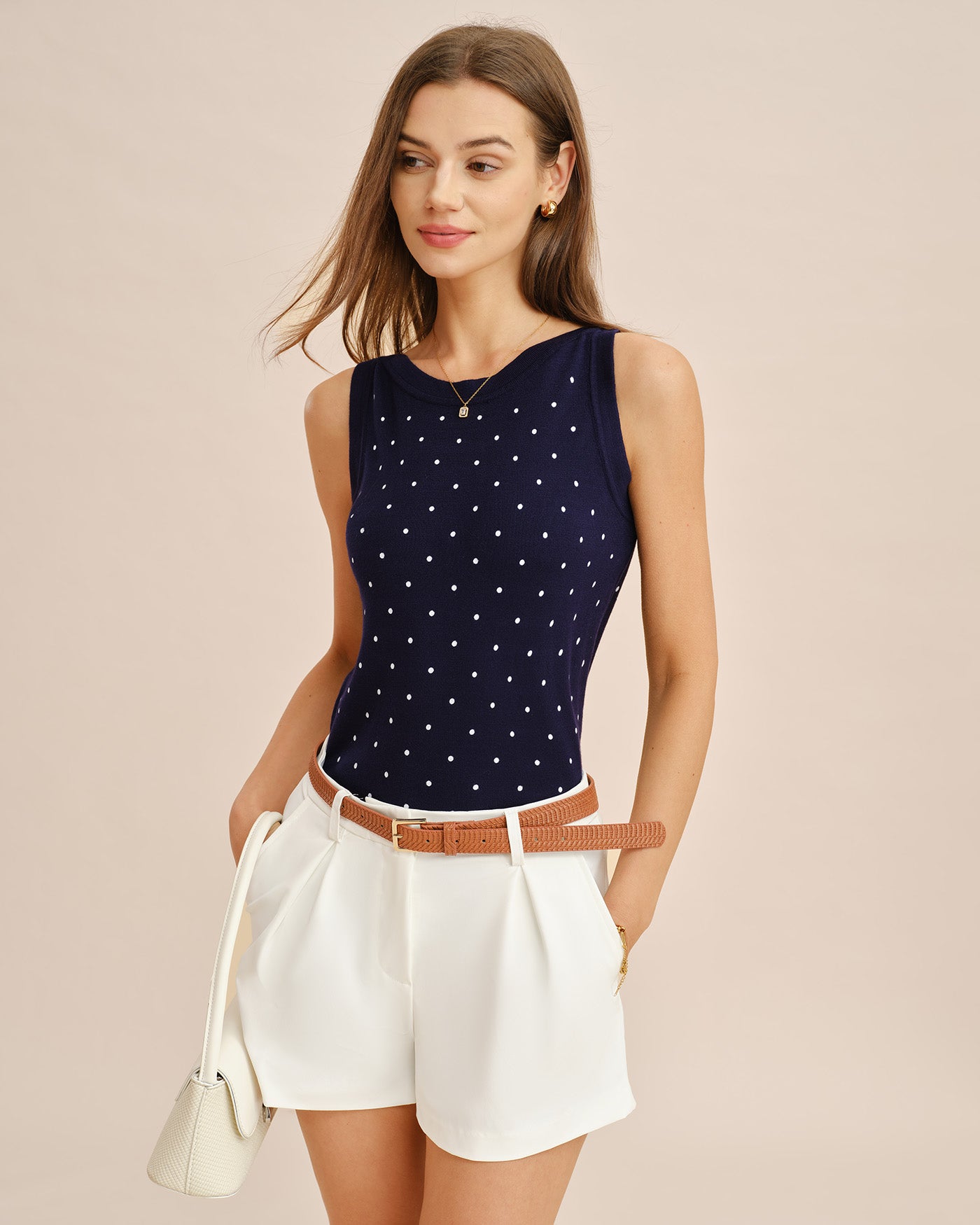 Women's Viscose Knit Tank Top Blue Tops - RIHOAS