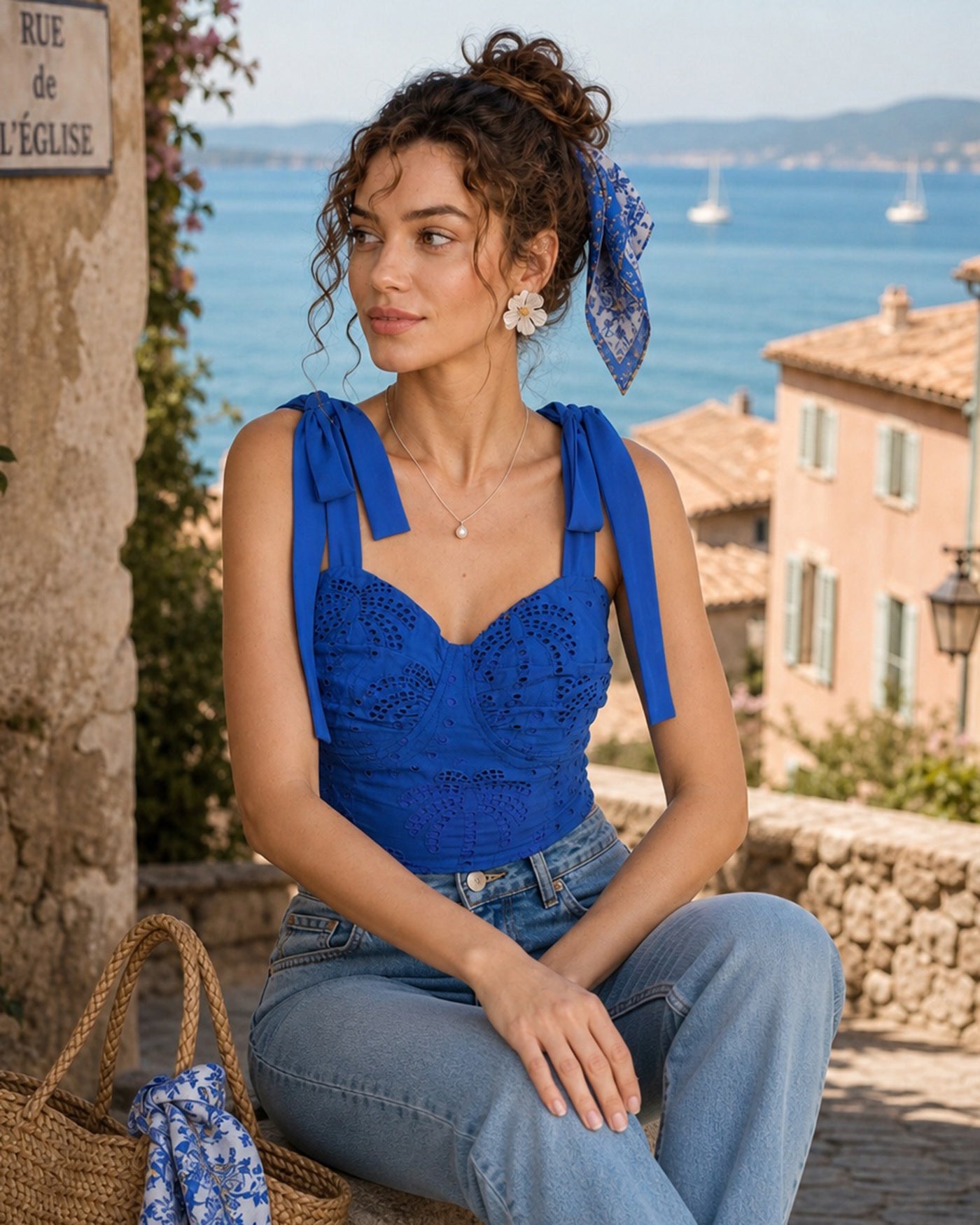 Women's Woven Cotton Camis Tops - RIHOAS