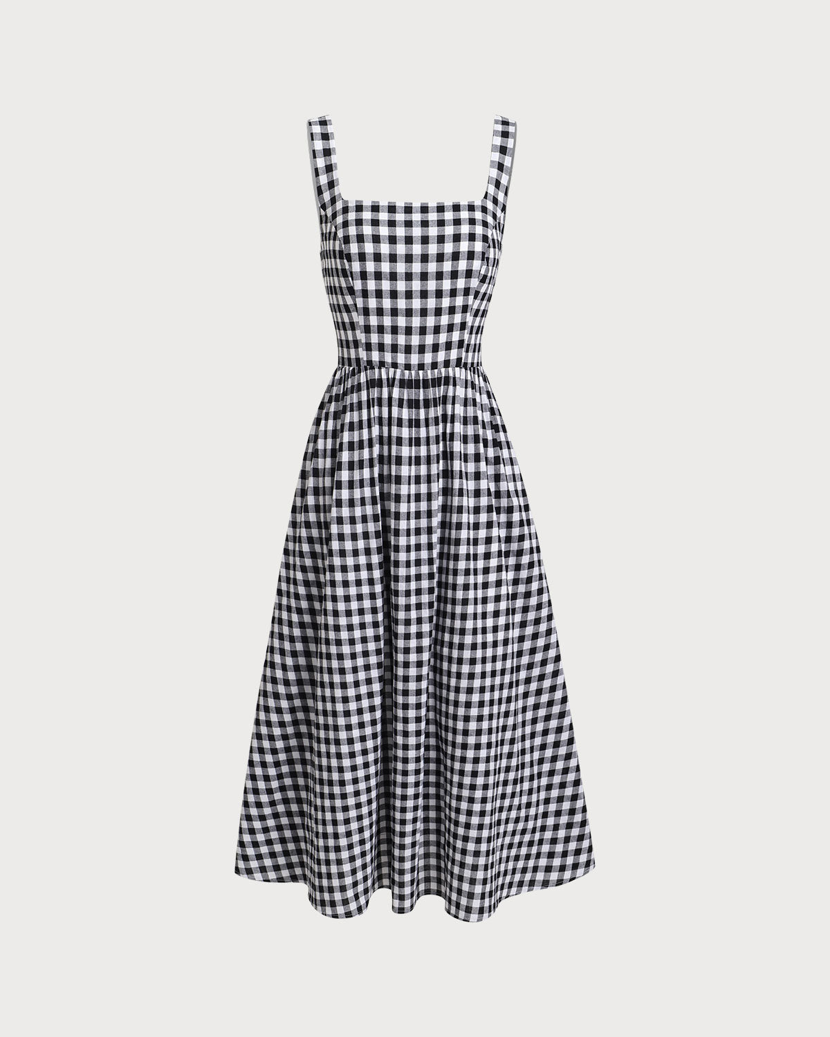 Women's Woven Cotton Maxi Dresses Black Dresses - RIHOAS
