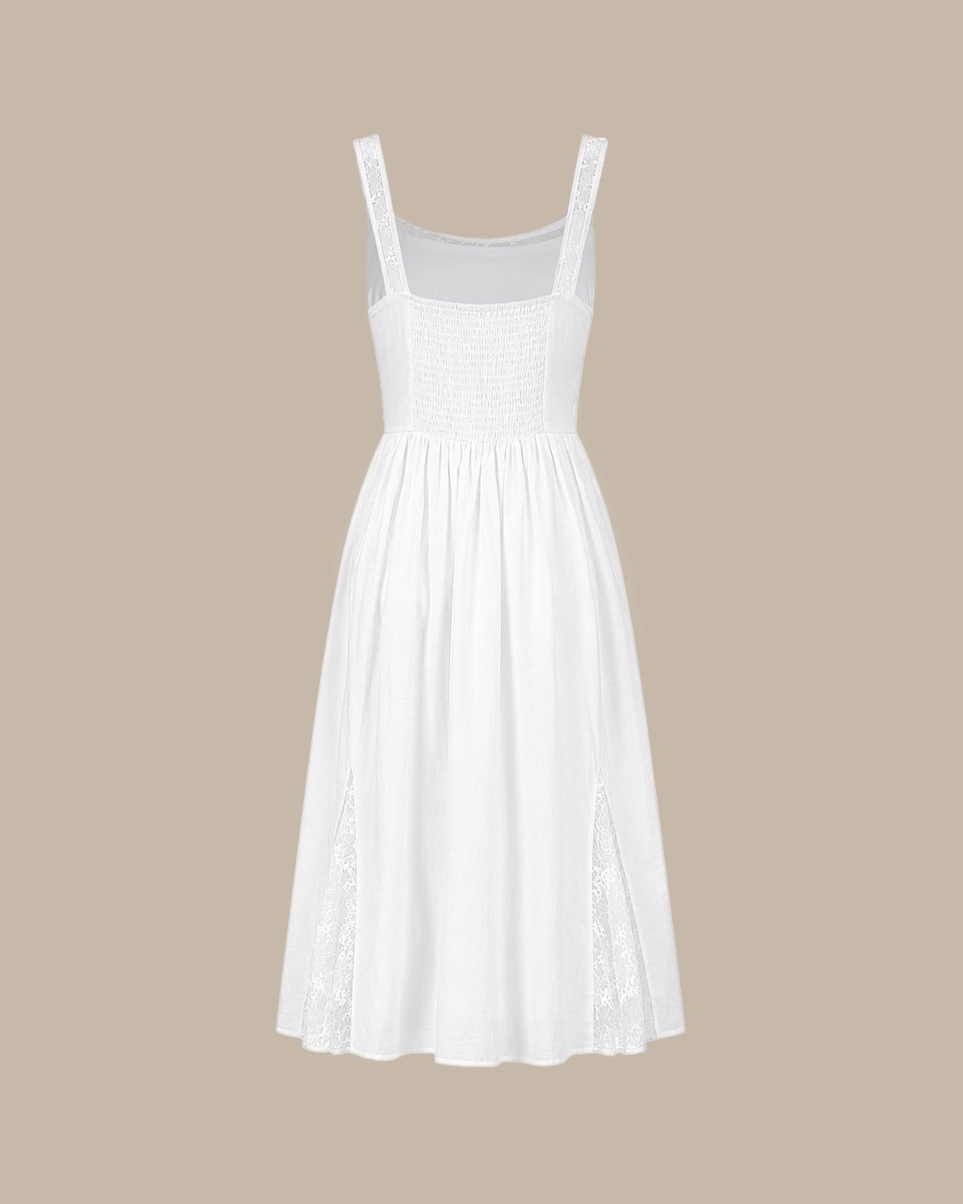 Women's Woven Cotton Midi Dress Dresses - RIHOAS