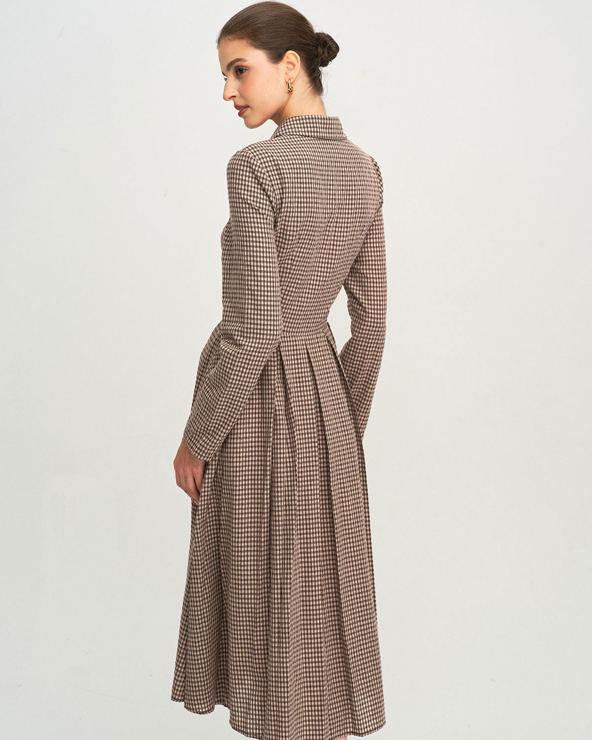 Women's Woven Cotton Midi Dress Dresses - RIHOAS