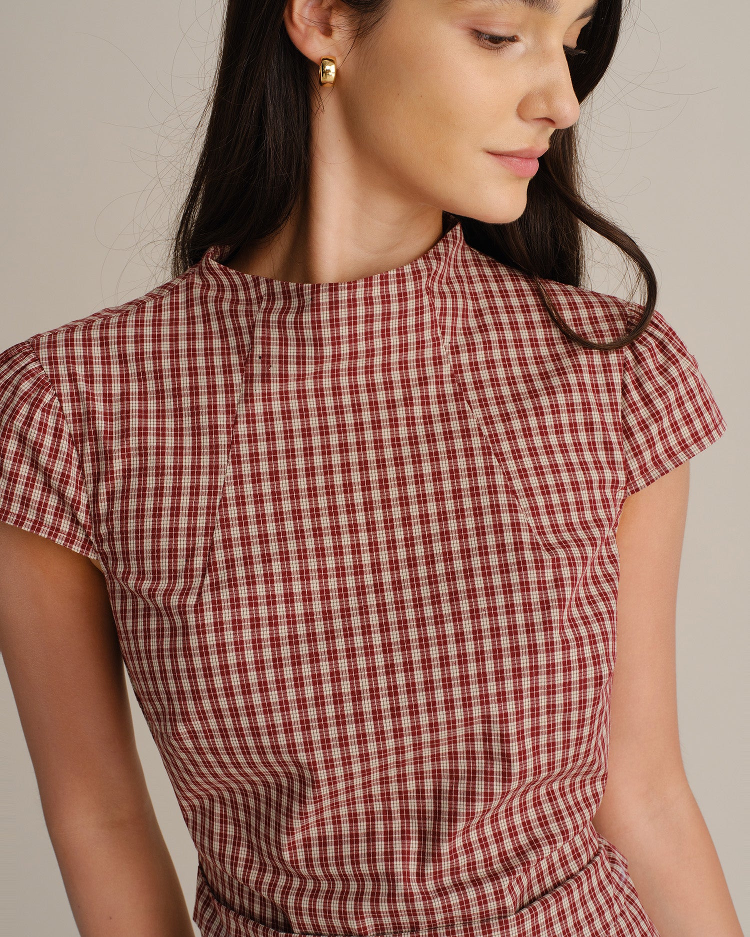 Women's Woven Cotton Mini Dresses - RIHOAS - 02