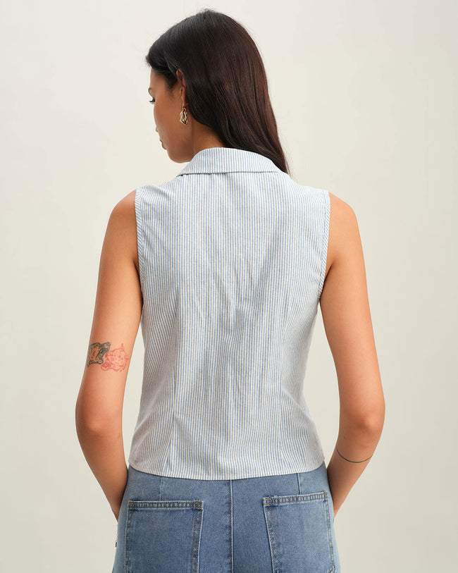 Women's Woven Cotton Shirts Tops - RIHOAS