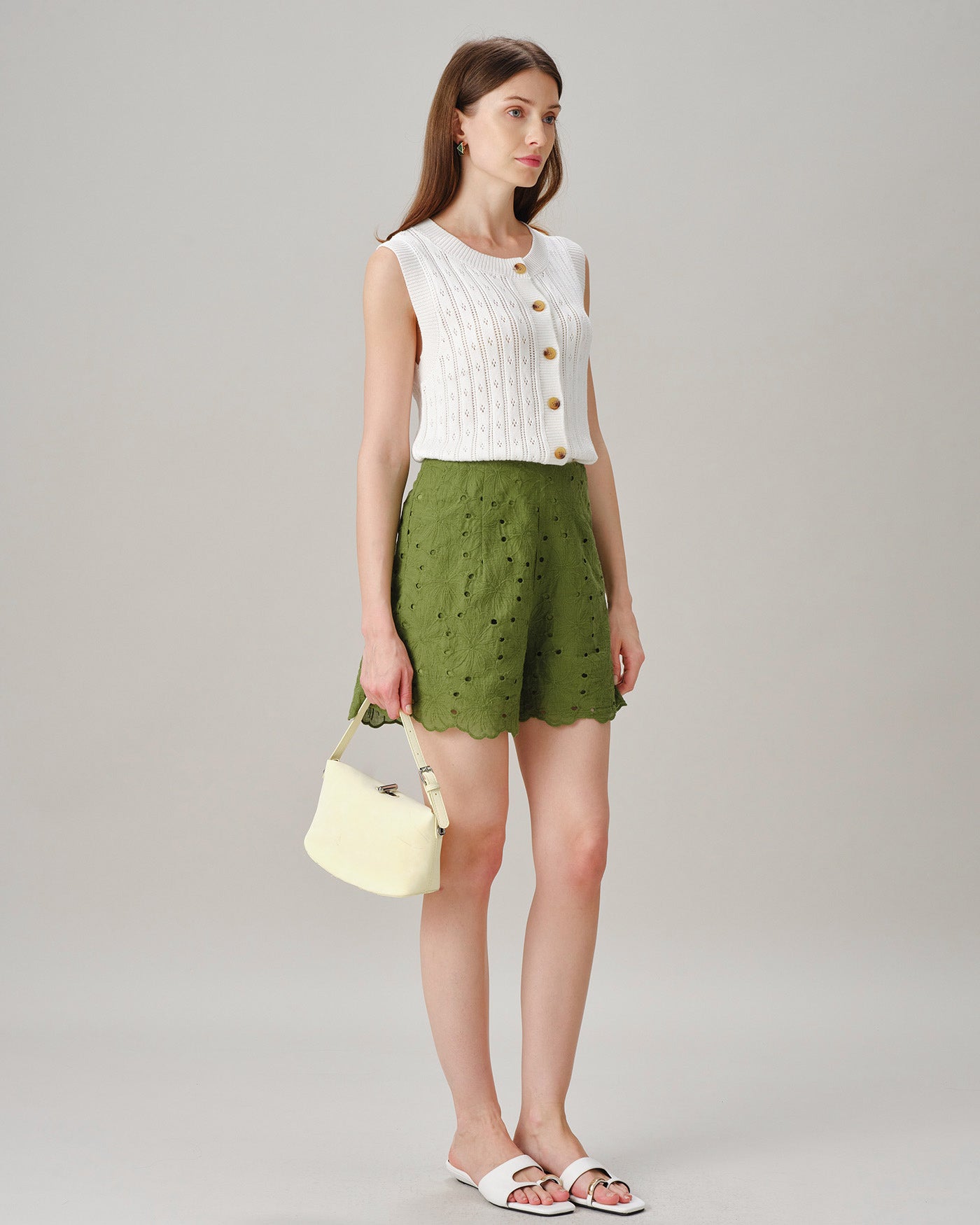 Women's Woven Cotton Shorts Bottoms - RIHOAS