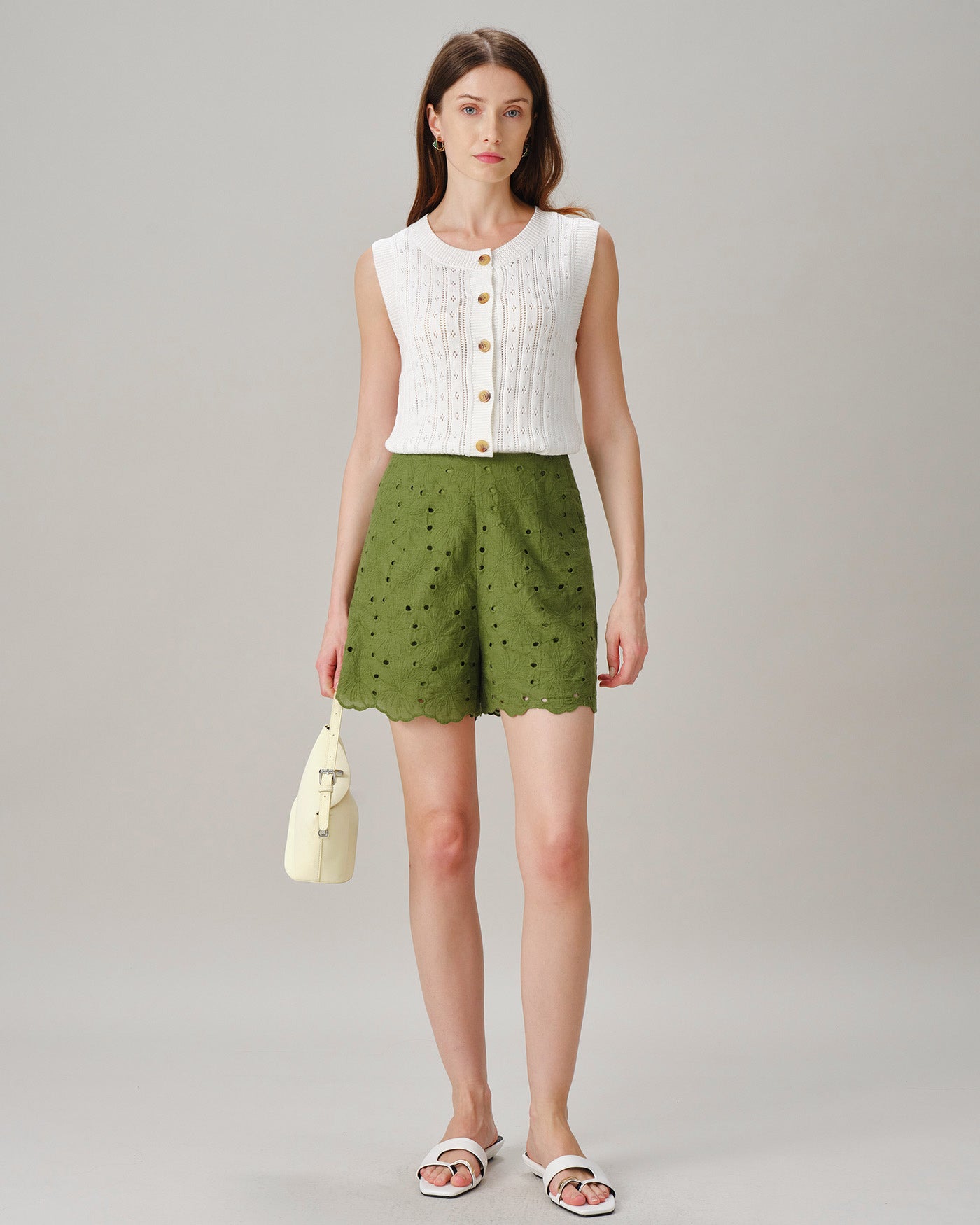 Women's Woven Cotton Shorts Bottoms - RIHOAS